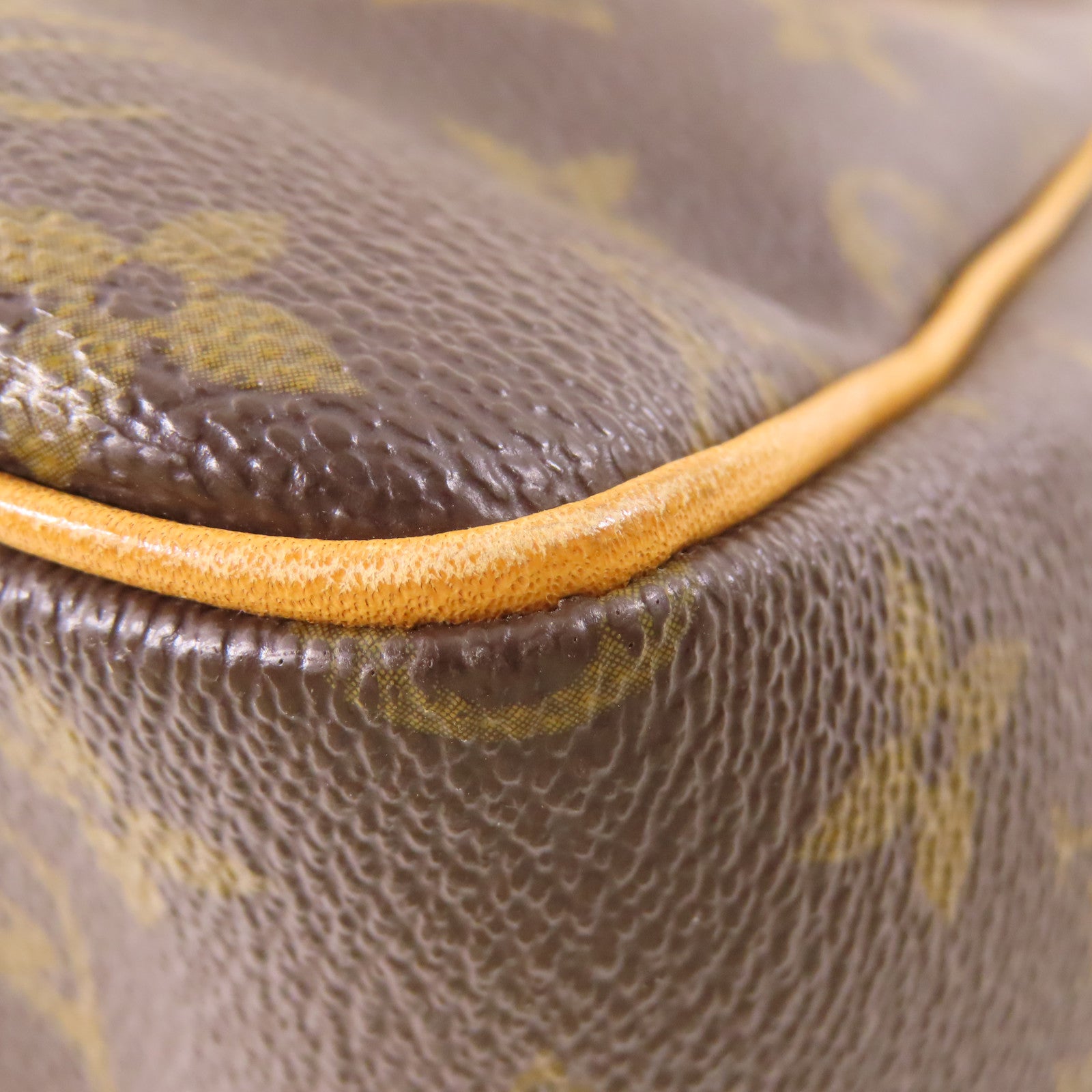 LOUIS VUITTON Monogram Batignolles金扣手挽袋棕色