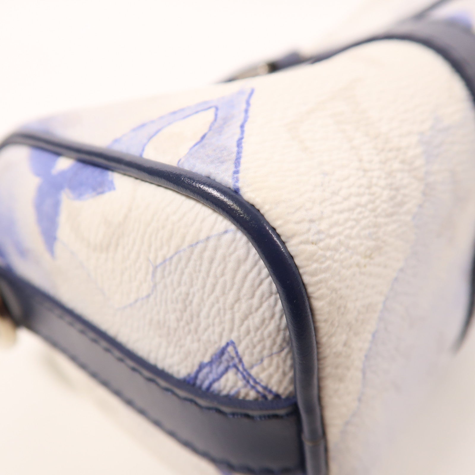 LOUIS VUITTON 【激減優惠】Watercolor Monogram Keepall XS銀扣手挽肩背兩用袋白色/藍色