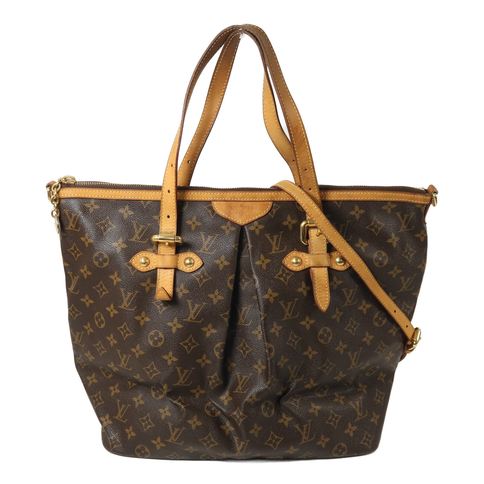 LOUIS VUITTON Monogram Palermo GM金扣手挽肩背兩用袋