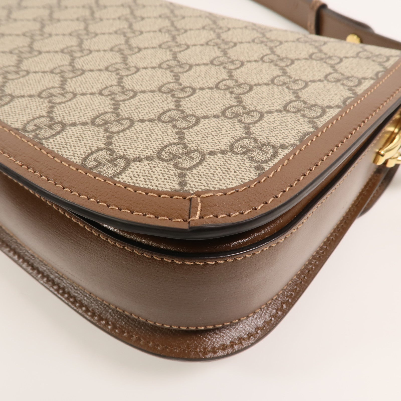 GUCCI 塗層帆布Horsebit1955肩背袋