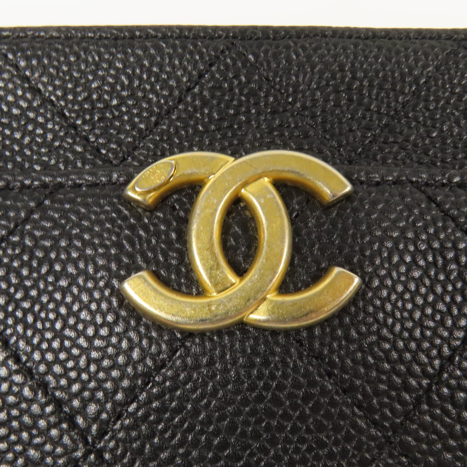 CHANEL 牛皮皮革Chain Shoulder金扣肩背袋