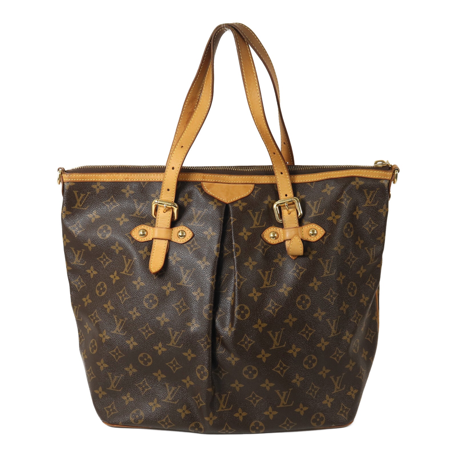 LOUIS VUITTON Monogram Palermo GM金扣手挽肩背兩用袋