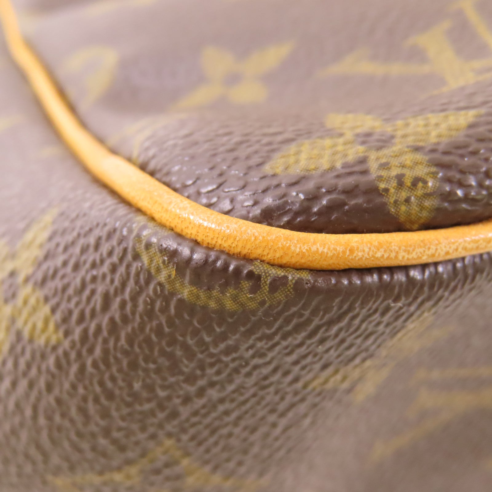 LOUIS VUITTON Monogram Batignolles金扣手挽袋棕色