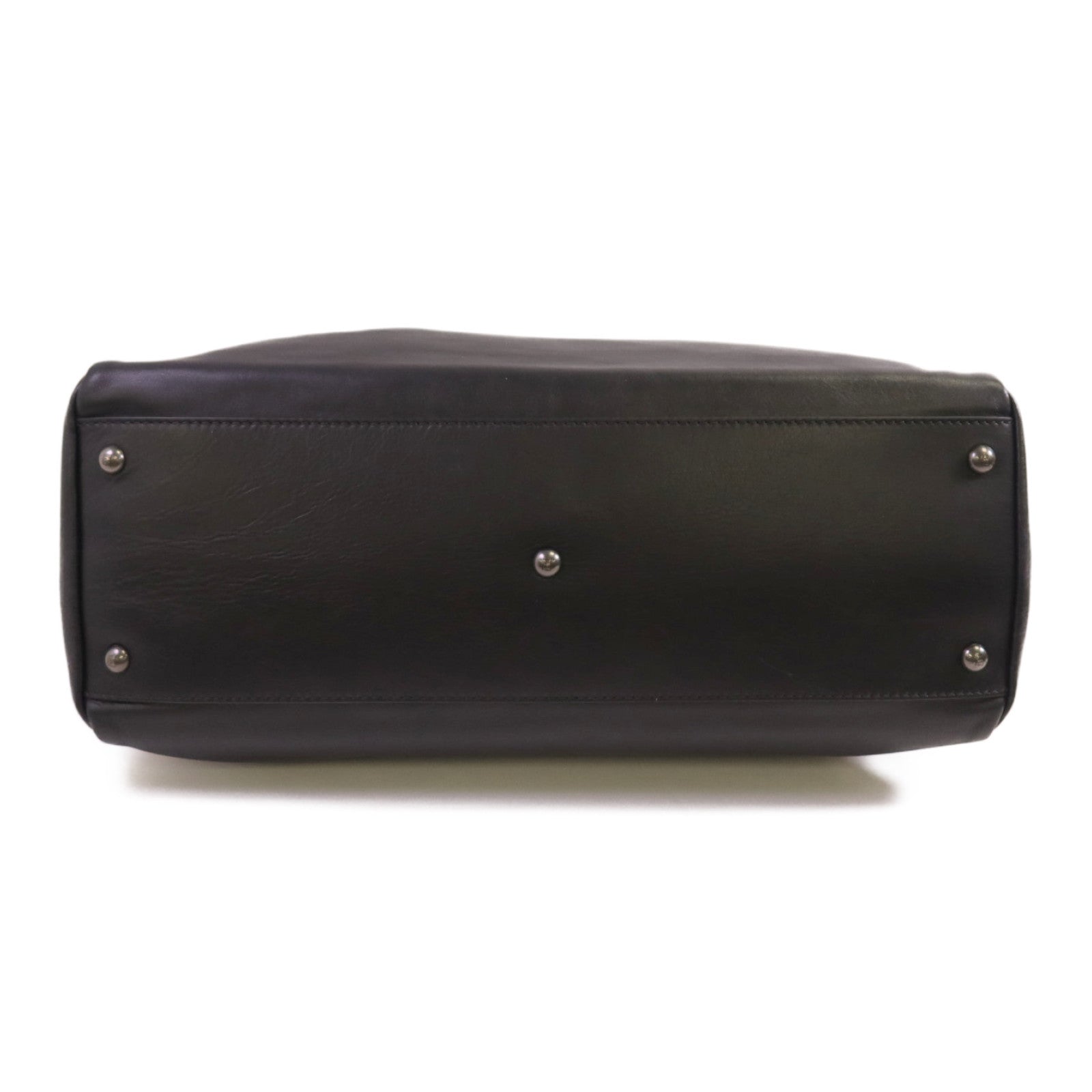 FENDI 牛皮皮革Peekaboo金扣手挽肩背兩用袋