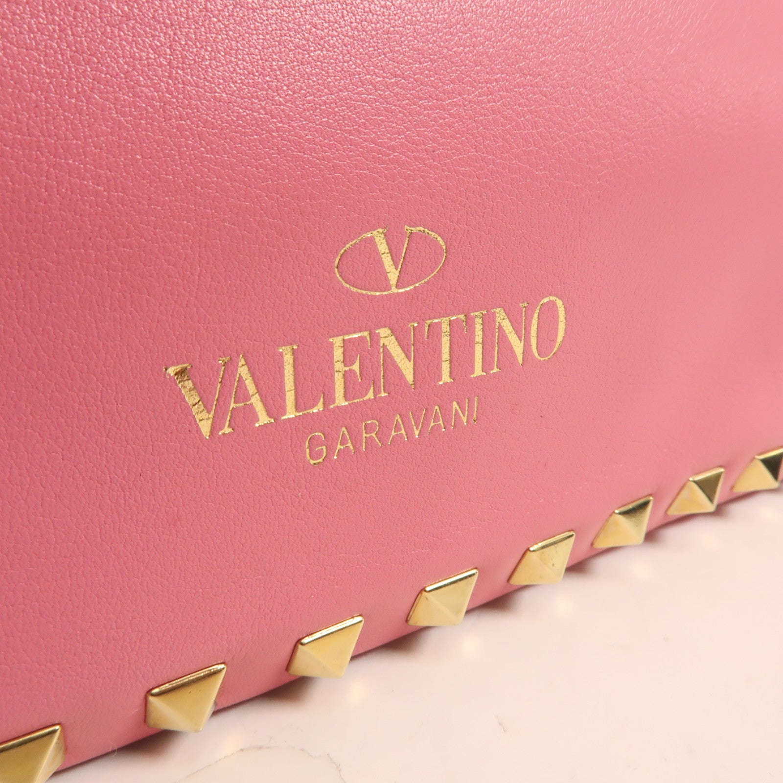 Valentino 牛皮皮革Rockstud金扣手挽肩背兩用袋