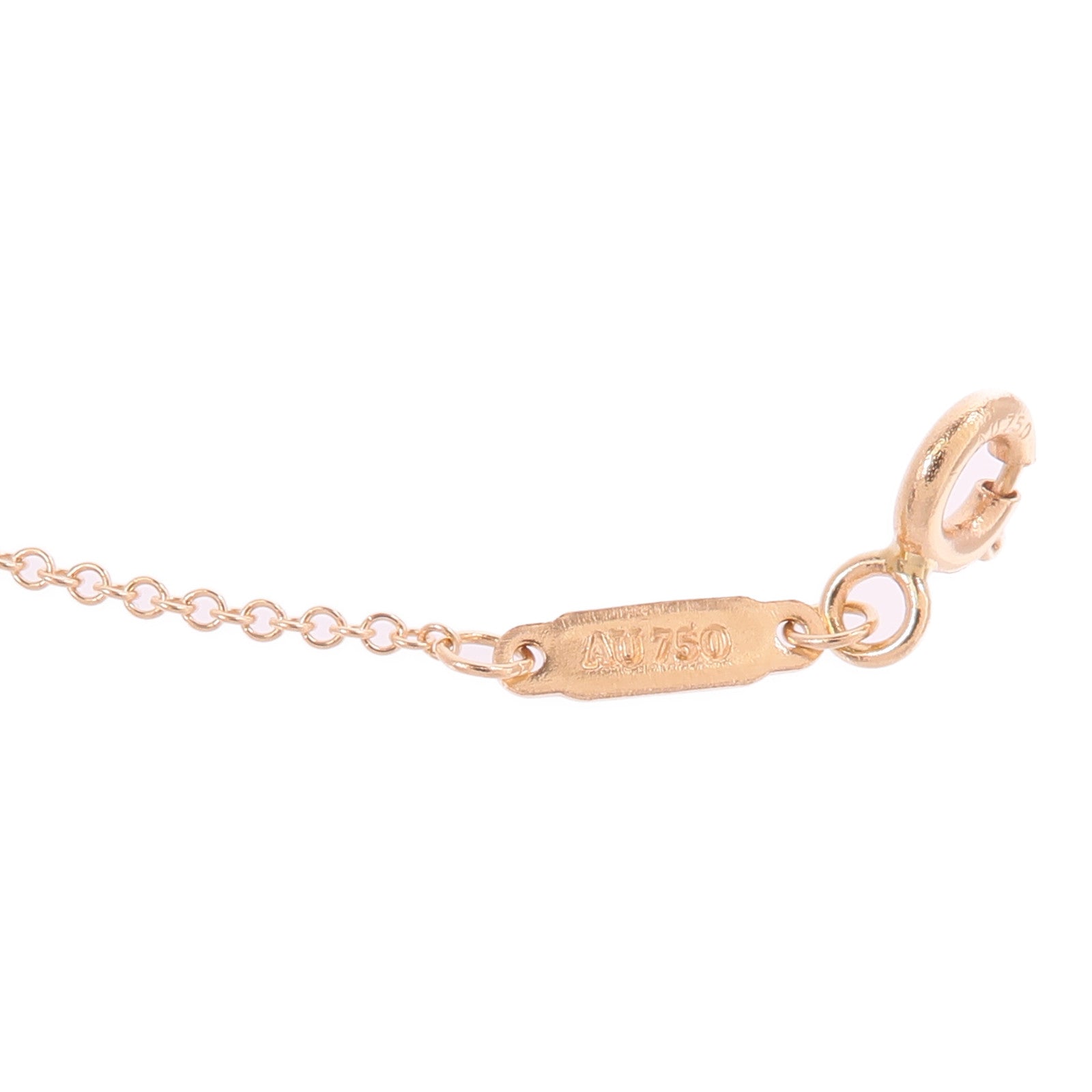 TIFFANY＆CO 18K玫瑰金T Smile Necklace項鍊