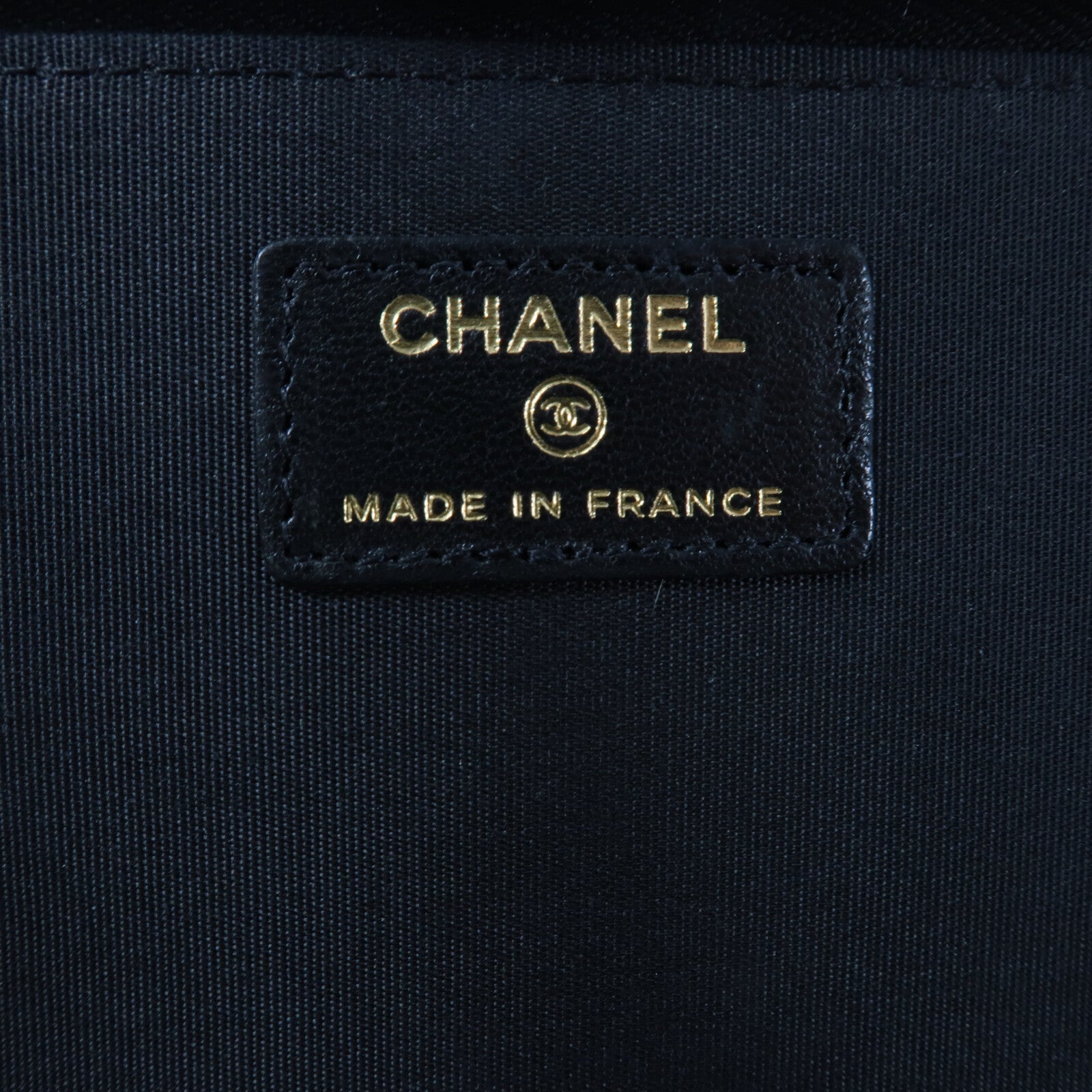 CHANEL 羊皮皮革Vanity Case鏈帶手挽肩背兩用袋