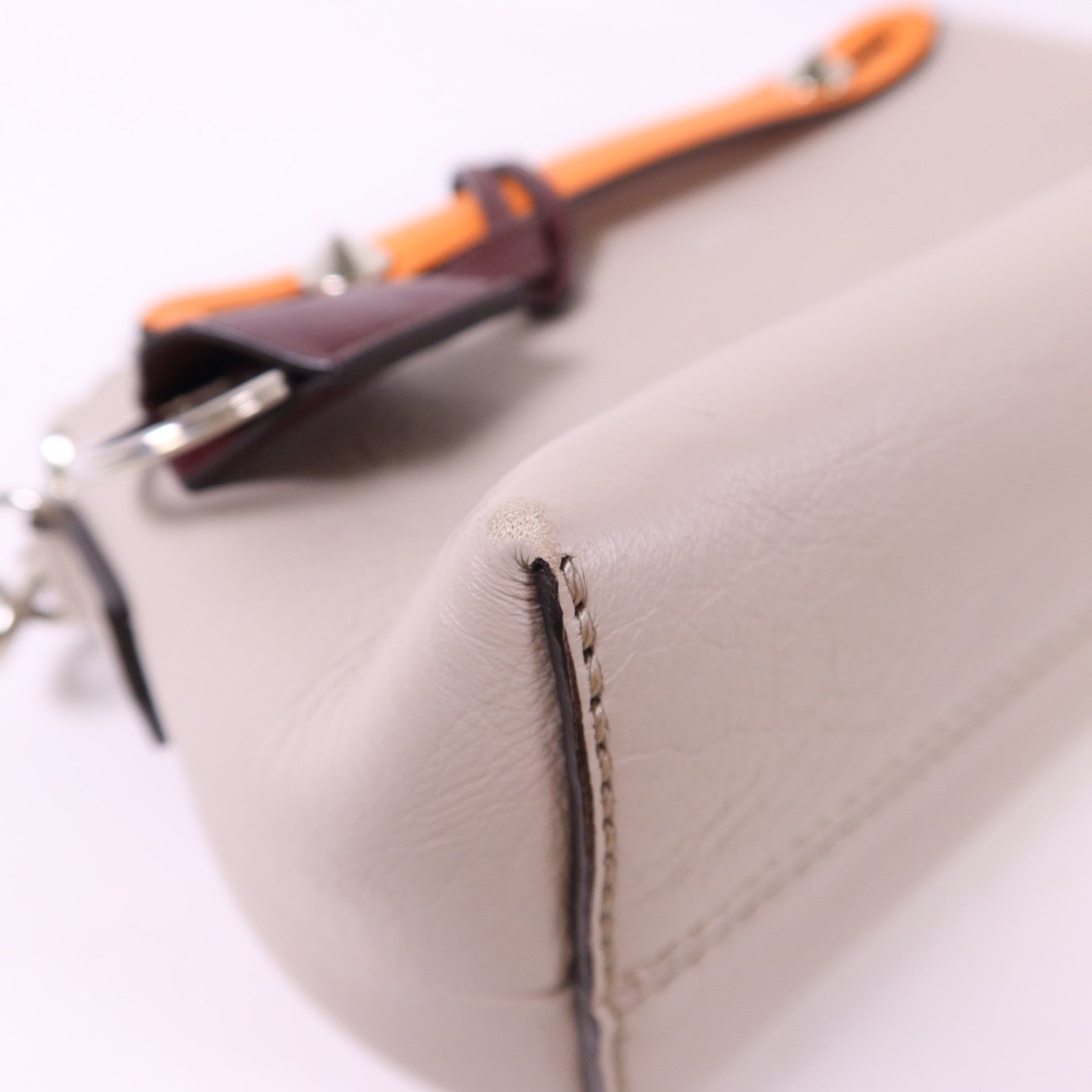 FENDI 牛皮皮革By The Way Mini銀扣手挽肩背兩用袋