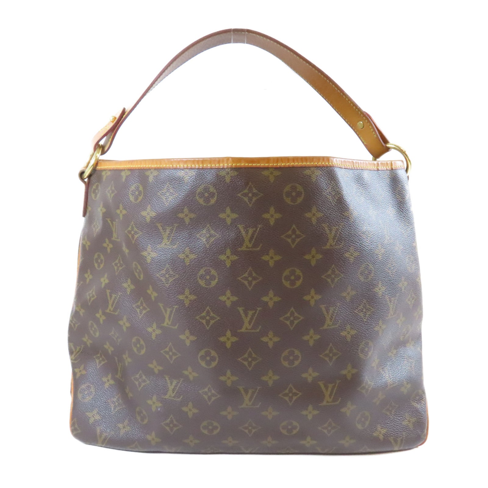 LOUIS VUITTON 【激減優惠】Monogram Deligtful MM金扣肩背袋啡色