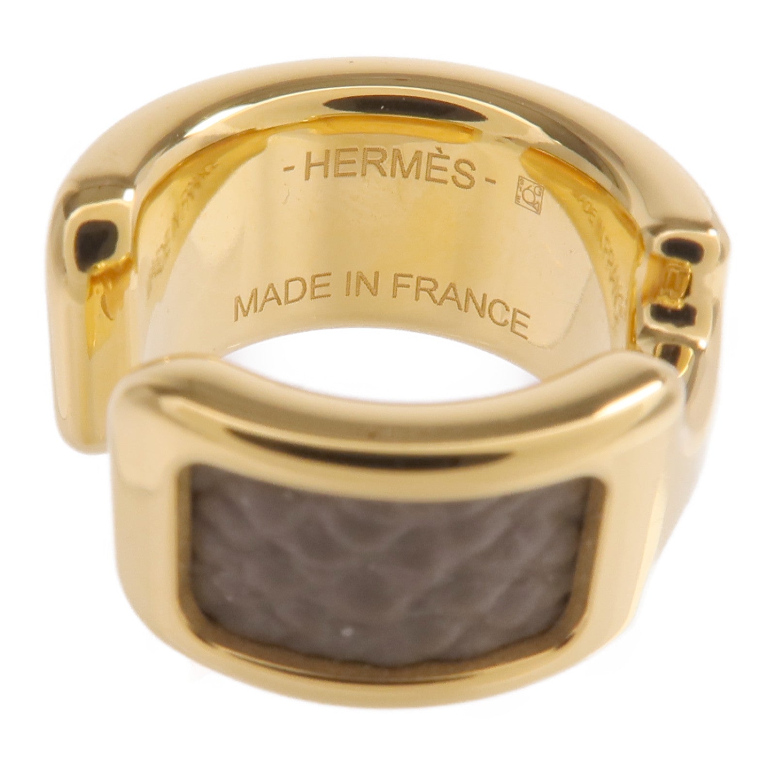 HERMES 【激減優惠】金屬/Madame皮革Olympe Ear Cuff耳夾
