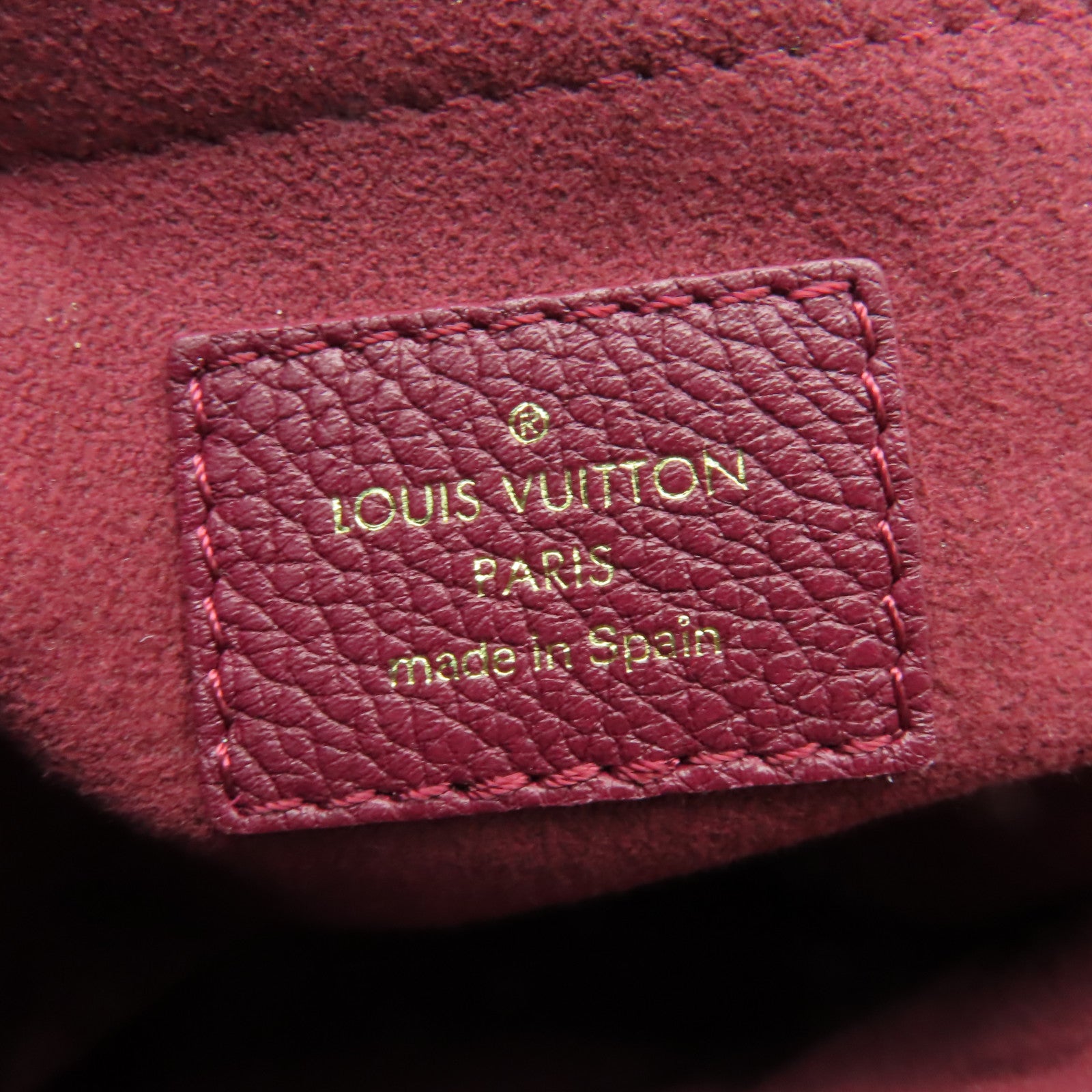 LOUIS VUITTON 【清倉大減價】Monogram Pallas BB金扣手挽肩背兩用袋酒紅色