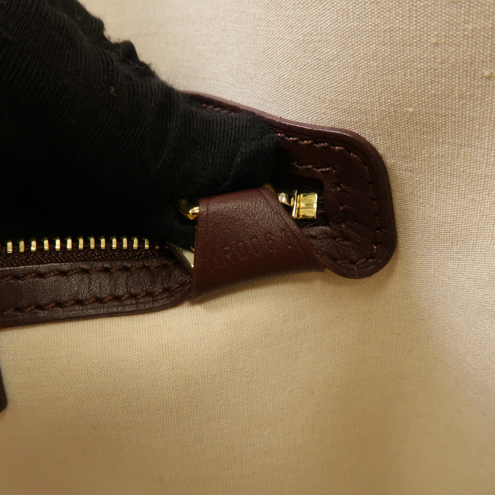 LOUIS VUITTON 【激減優惠】Monogram Mini帆布Alma O金扣手挽袋紅色