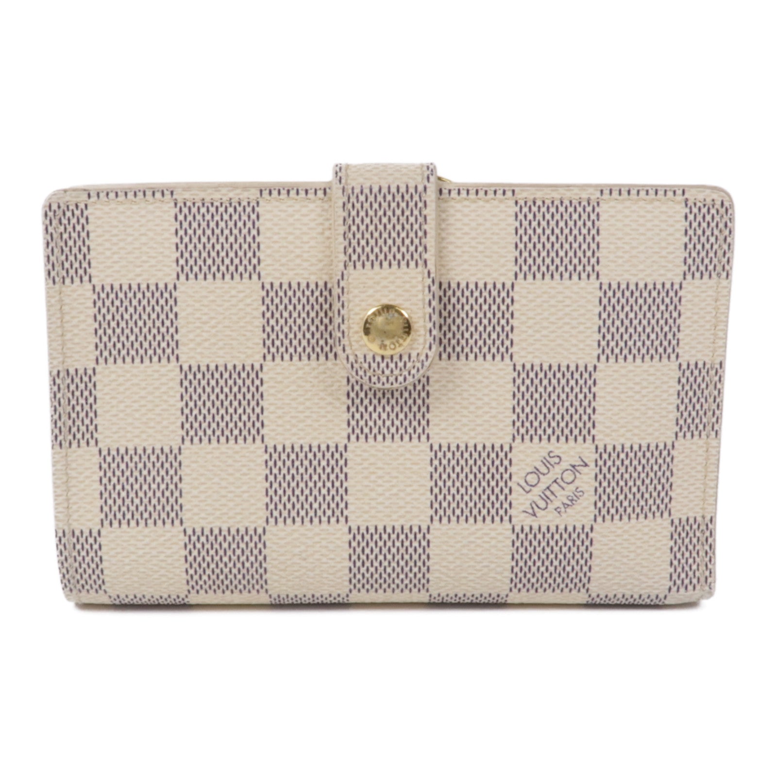 LOUIS VUITTON LV GHW Portefeuille Viennois Wallet N61676 Damier Azur White