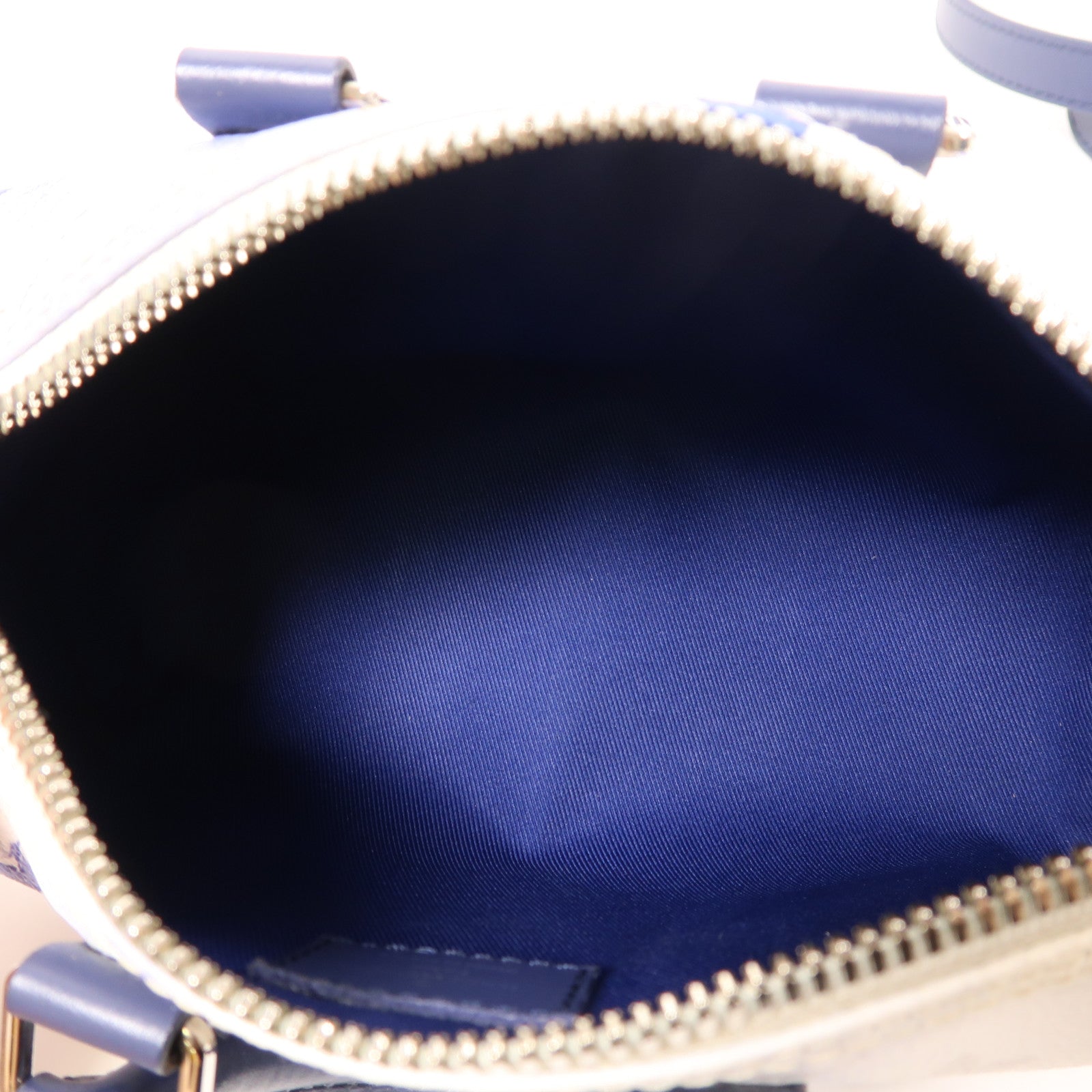 LOUIS VUITTON Watercolor Monogram Keepall XS銀扣手挽肩背兩用袋白色/藍色