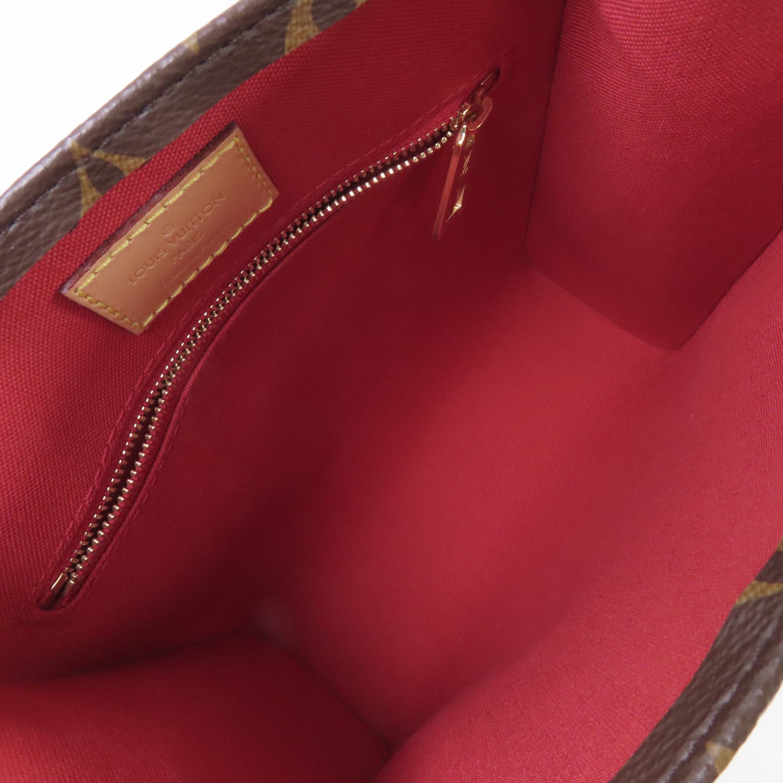 LOUIS VUITTON Monogram Sac Plat BB 2Way Shoulder Bag金扣手挽肩背兩用袋啡色/紅色