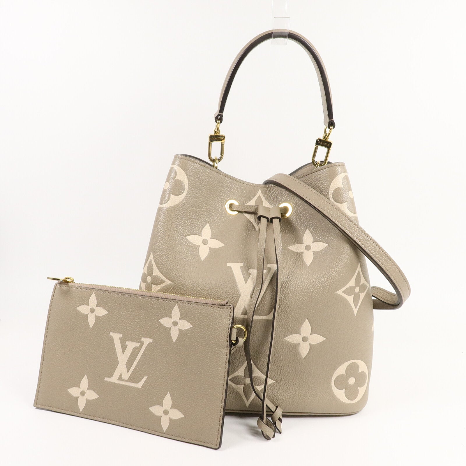 LOUIS VUITTON Monogram Empreinte Neo Noe MM手挽肩背兩用袋