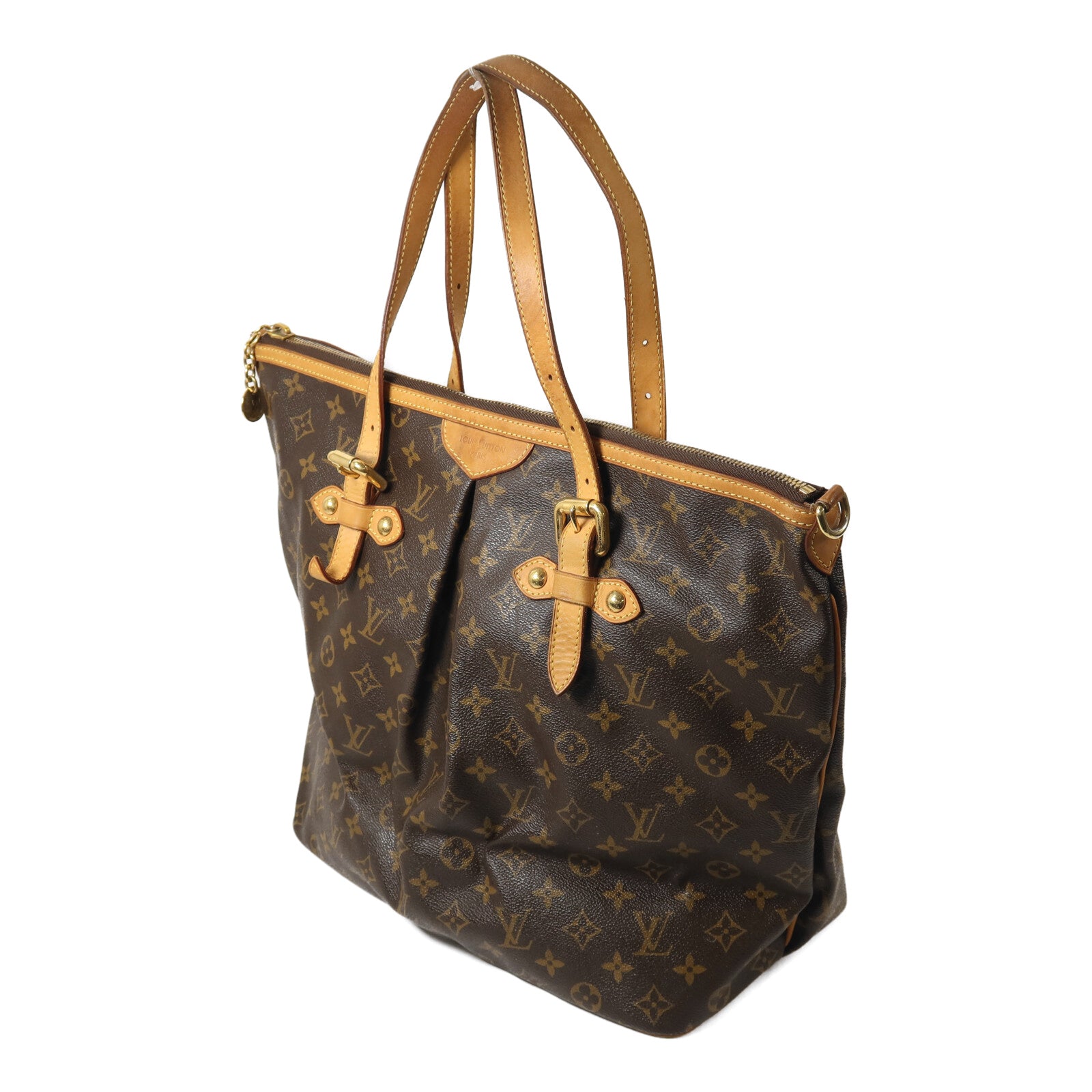 LOUIS VUITTON Monogram Palermo GM金扣手挽肩背兩用袋