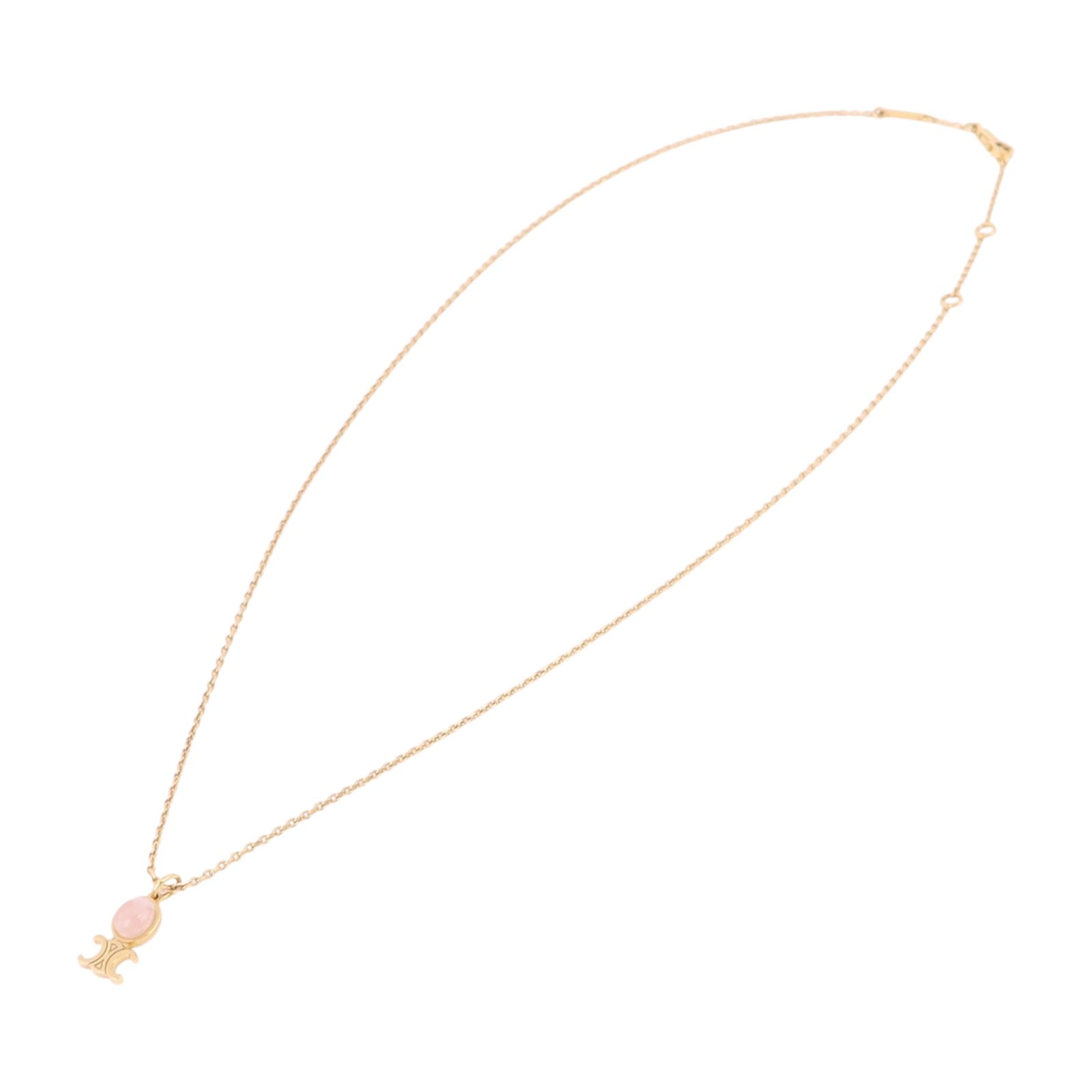 CELINE 金屬Triomphe Indie Small Necklace金扣項鏈