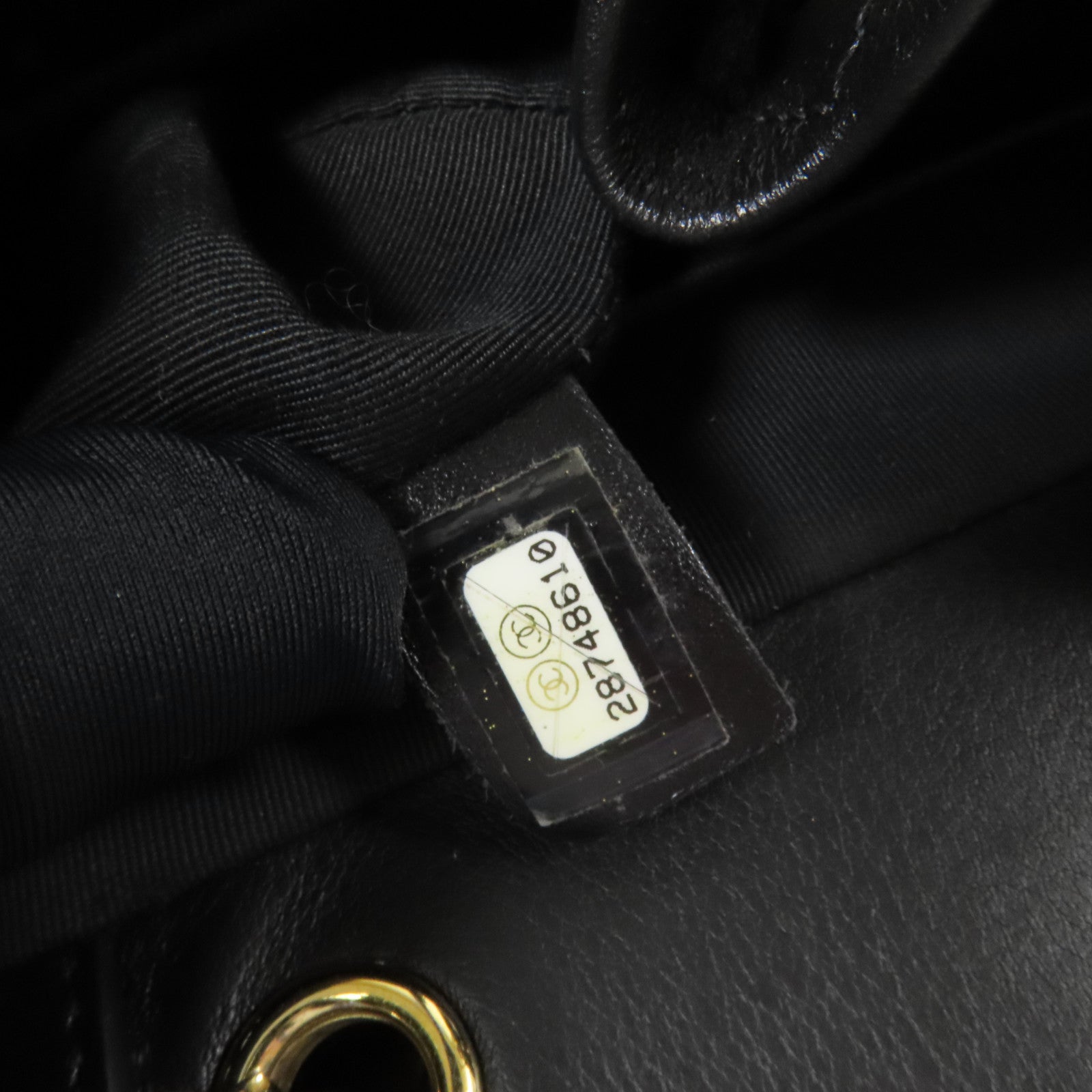 CHANEL 牛皮皮革Shoulder Bag金扣鏈帶肩背袋