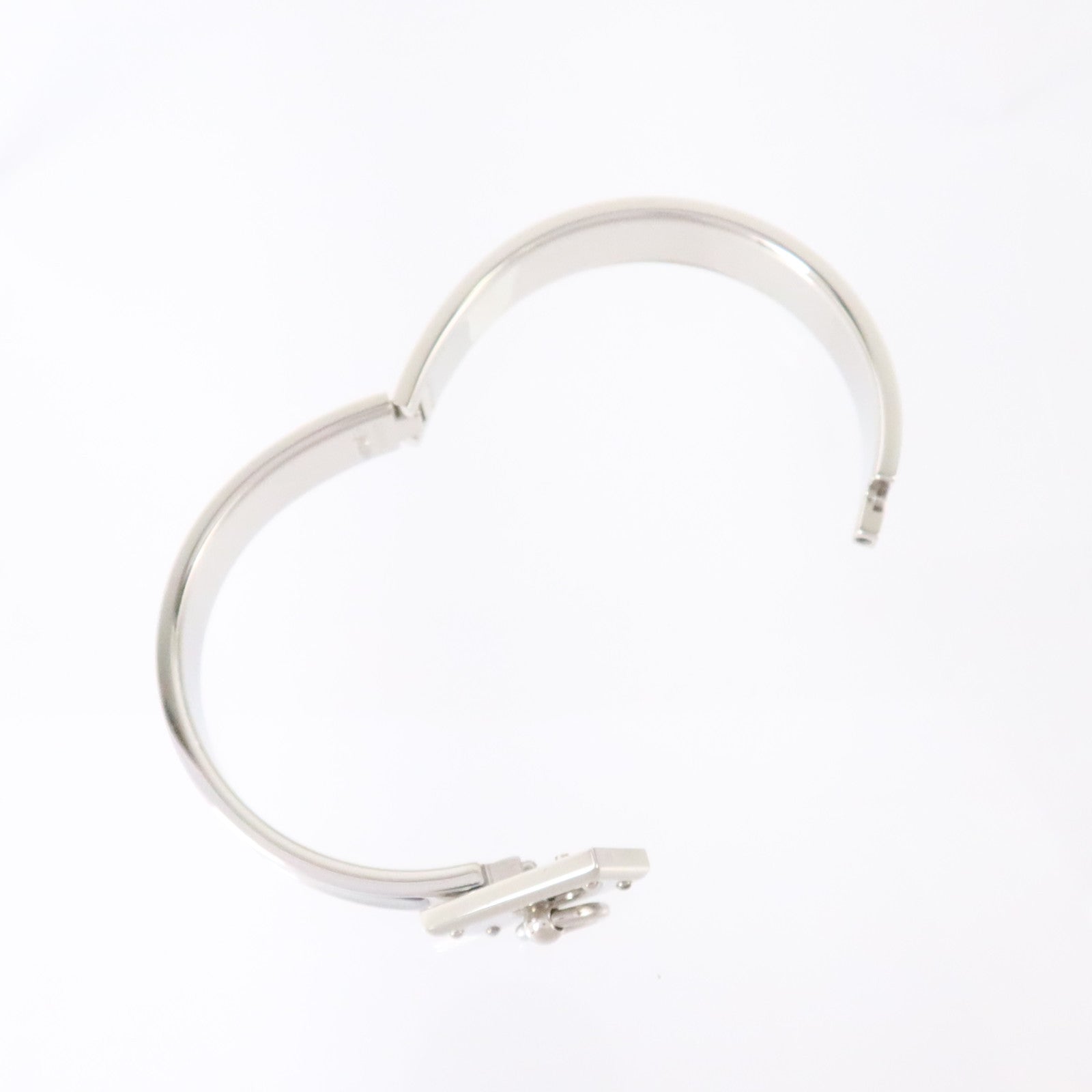 HERMES 金屬/琺瑯Clic Anneau Bracelet銀扣手鏈