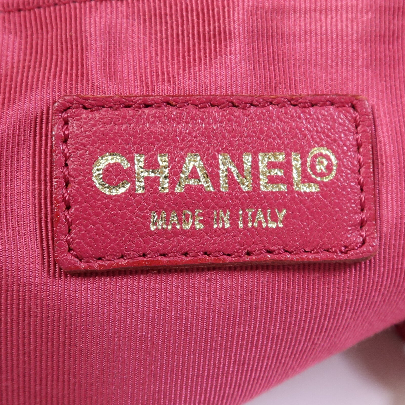 CHANEL 牛皮皮革Bicolore Chain Tote金扣手挽袋