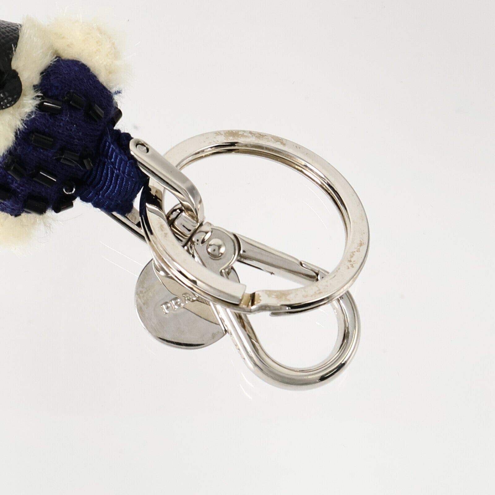 PRADA Mohair/牛皮皮革Bear Trick(2008)Charm掛飾