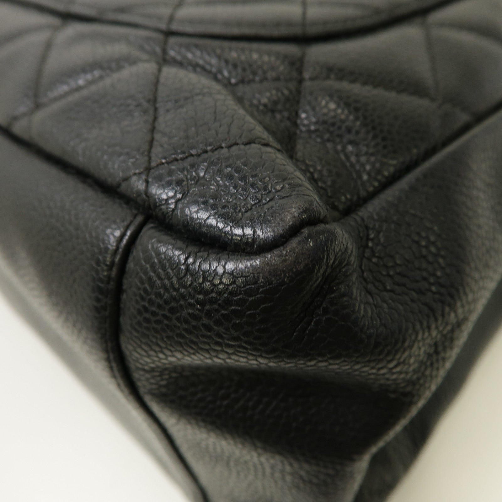 CHANEL 【激減優惠】菱格Caviar皮革GST金扣鏈帶肩背袋黑色