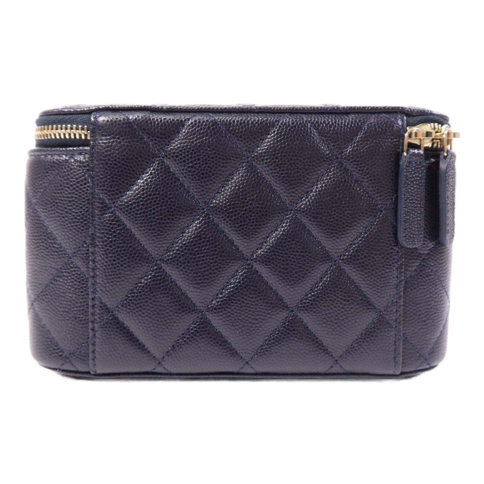 CHANEL 牛皮皮革Vanity Case金扣鏈帶肩背袋