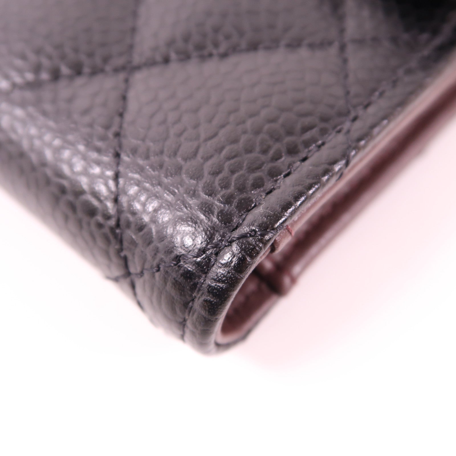 CHANEL 牛皮皮革Wallet銀扣錢包