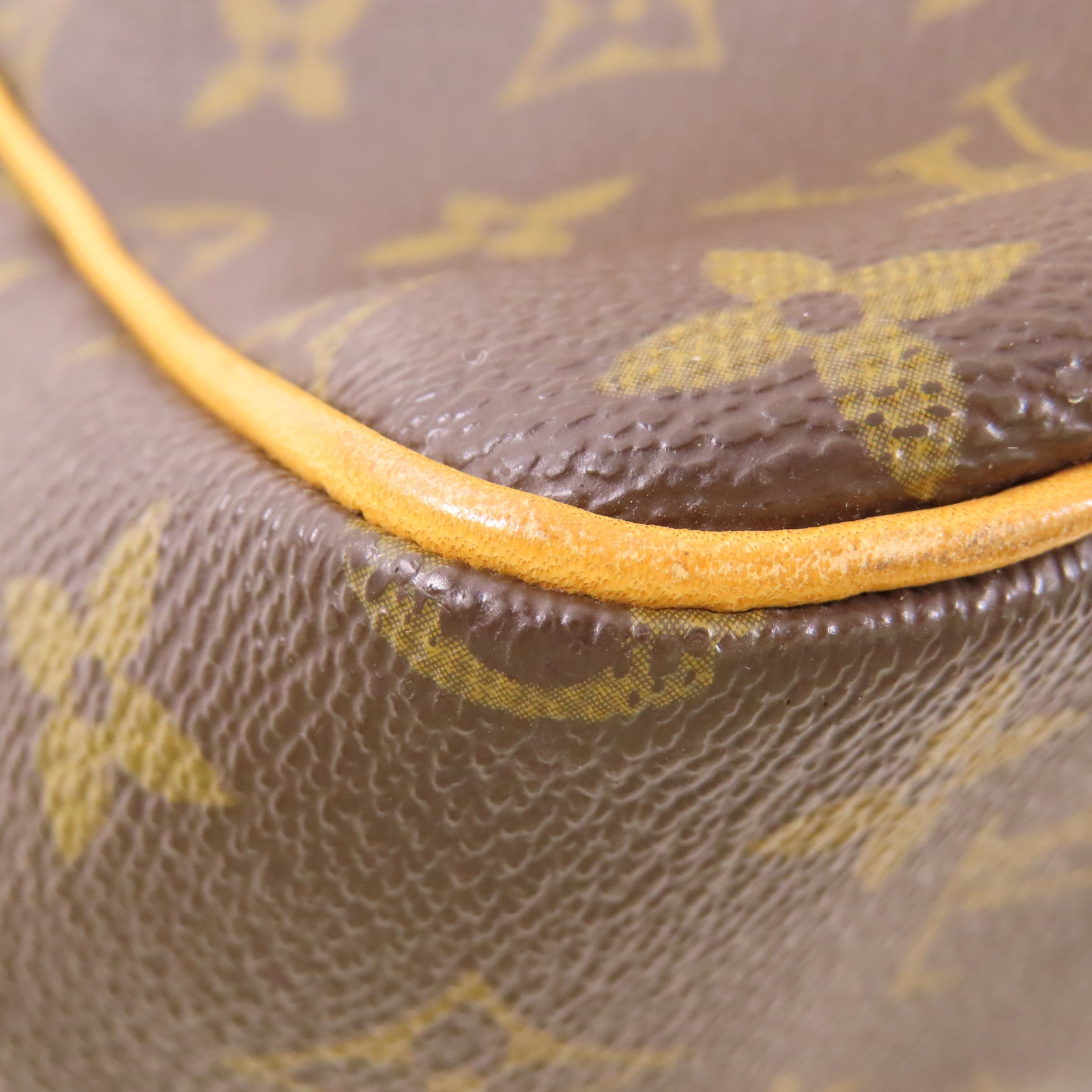 LOUIS VUITTON Monogram Batignolles金扣手挽袋棕色