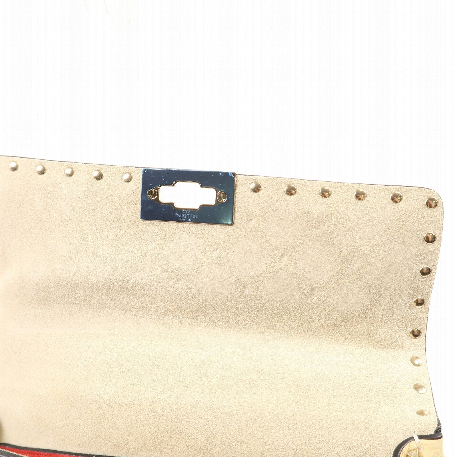 Valentino 牛皮皮革Shoulder Bag金扣鏈帶手挽肩背兩用袋