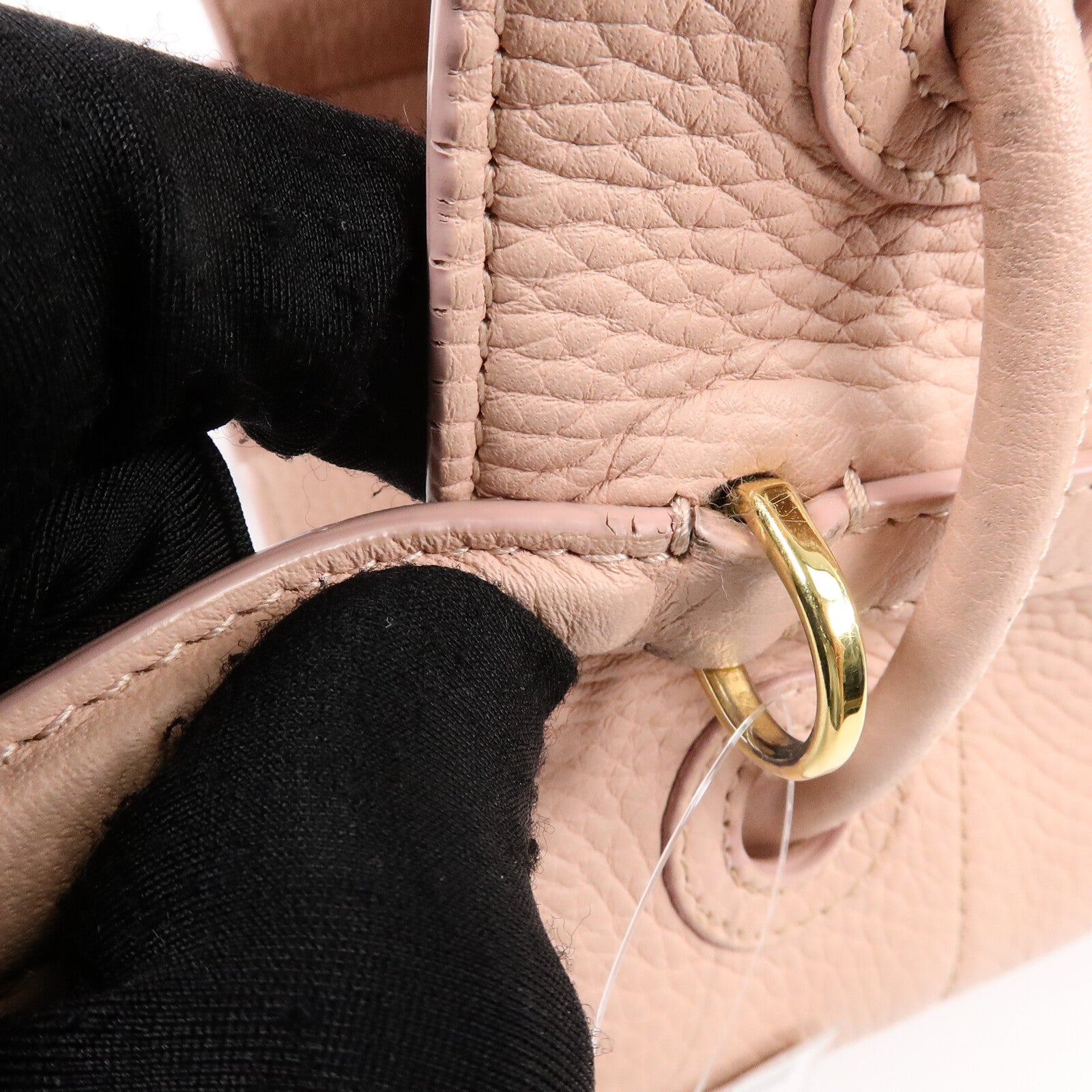 BURBERRY 牛皮皮革Drawstring Bucket Bag手挽肩背兩用袋