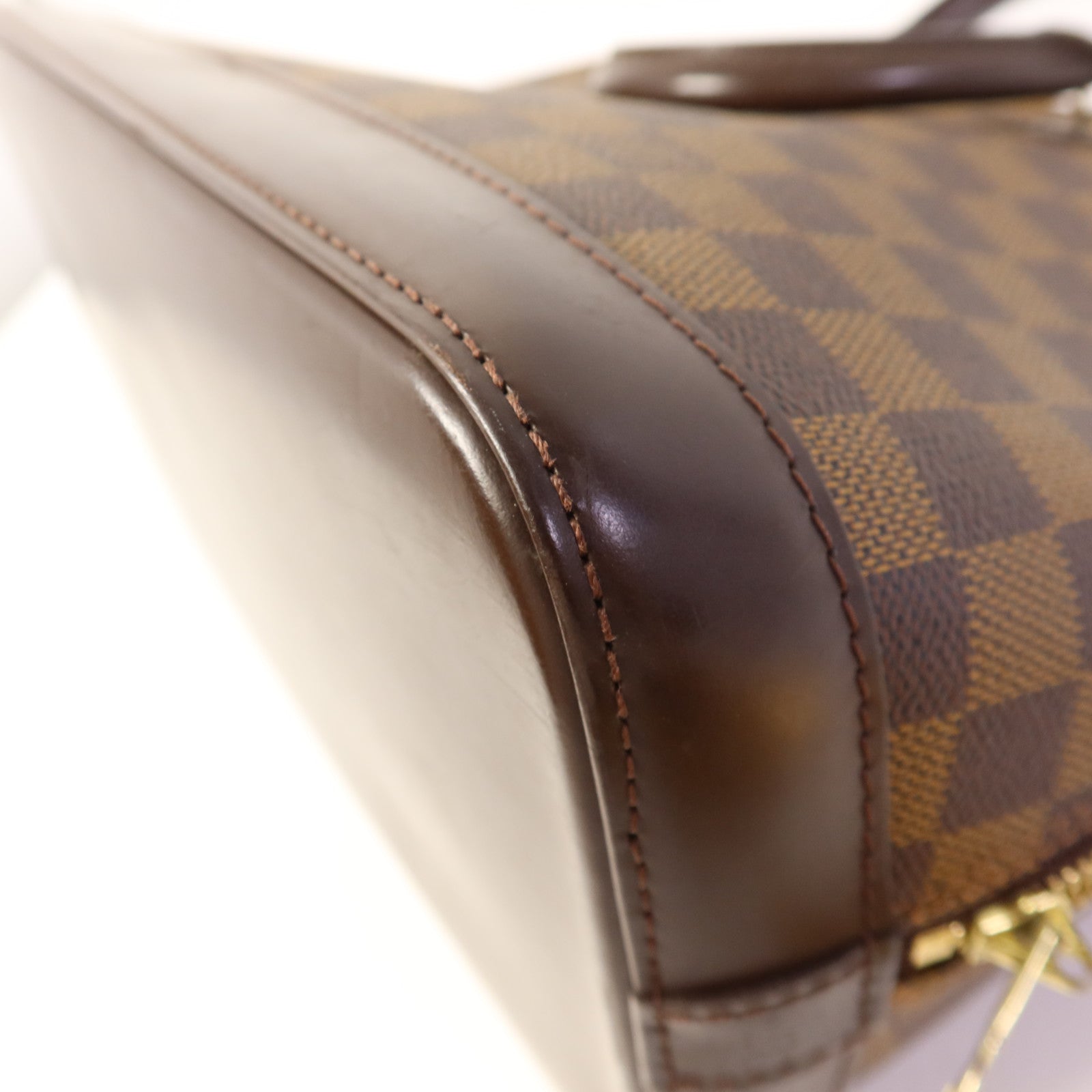LOUIS VUITTON Damier Alma金扣手挽袋