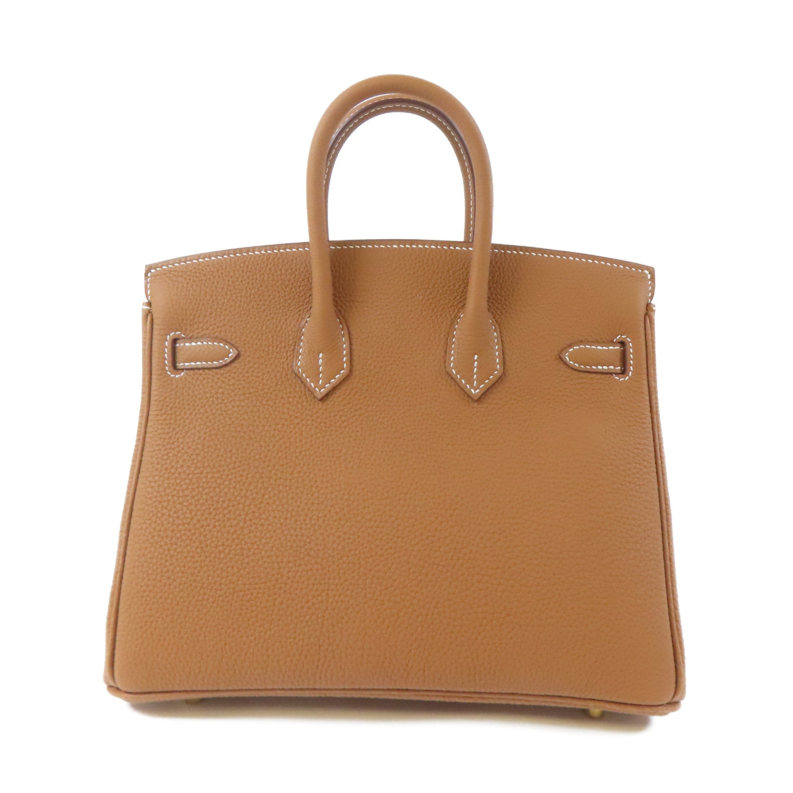 HERMES Togo皮革Birkin 25金扣手挽袋Gold啡色