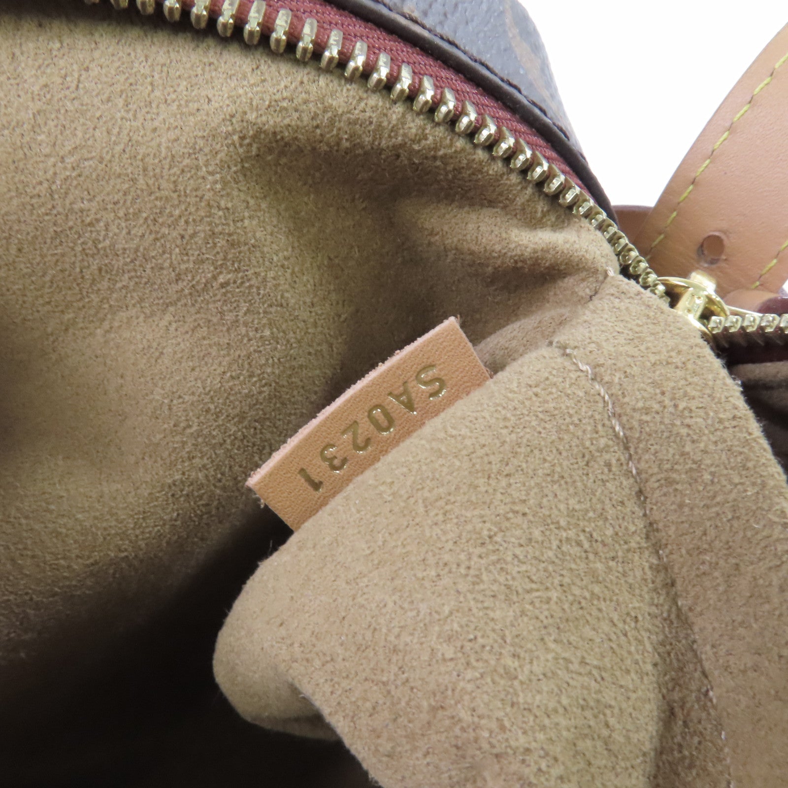 LOUIS VUITTON Monogram Sac Plat BB 2Way Shoulder Bag金扣手挽肩背兩用袋啡色/紅色