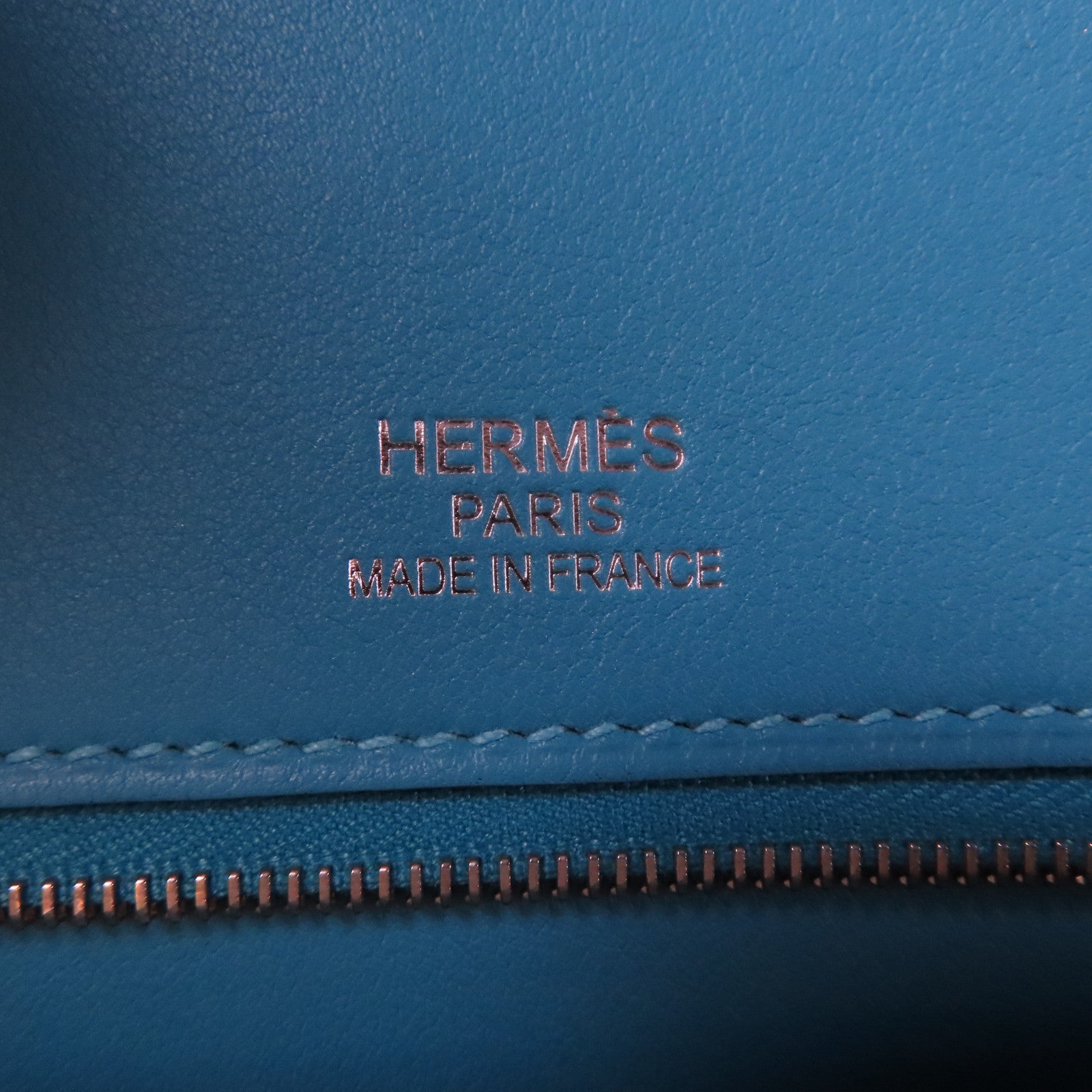 HERMES 【激減優惠】Togo皮革/Swift皮革Ghillies Birkin 35銀扣手挽袋Turquoise土耳其亮藍色