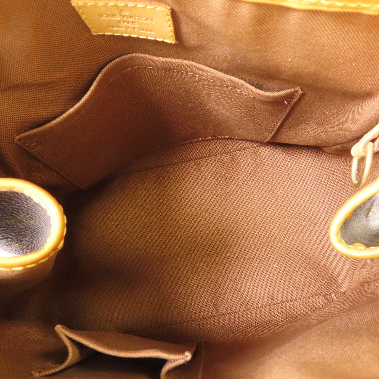 LOUIS VUITTON Monogram Batignolles金扣手挽袋棕色