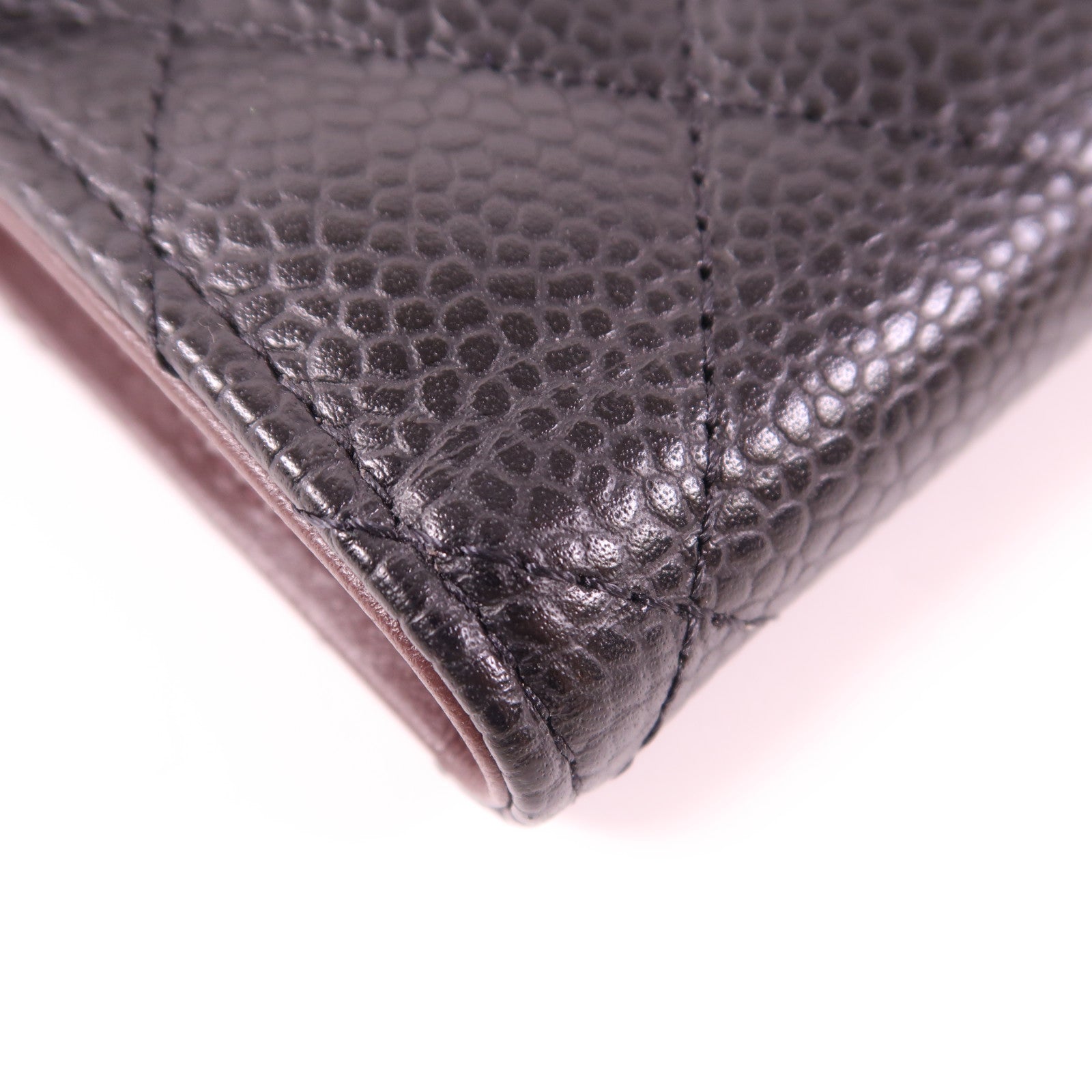 CHANEL 牛皮皮革Wallet銀扣錢包