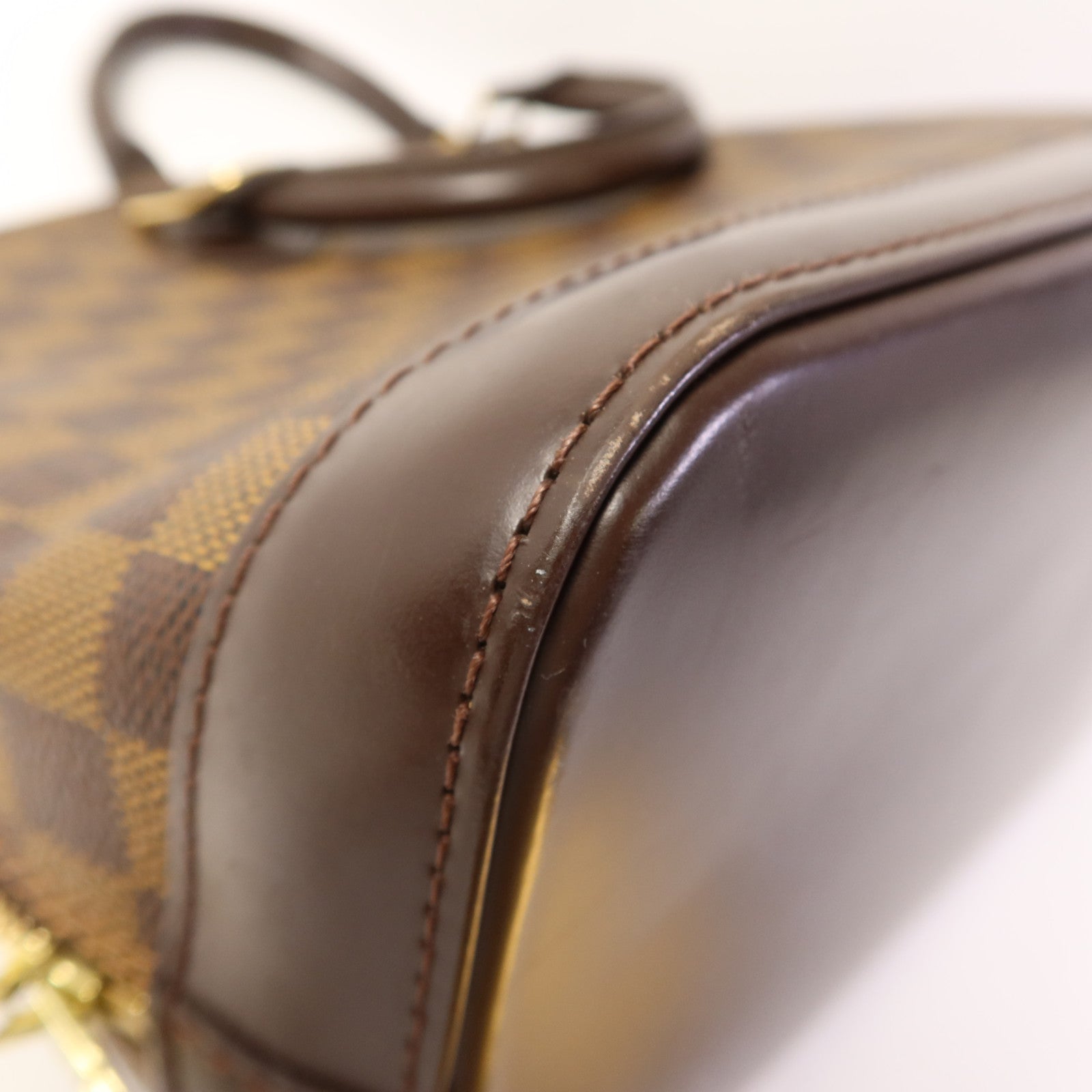 LOUIS VUITTON Damier Alma金扣手挽袋