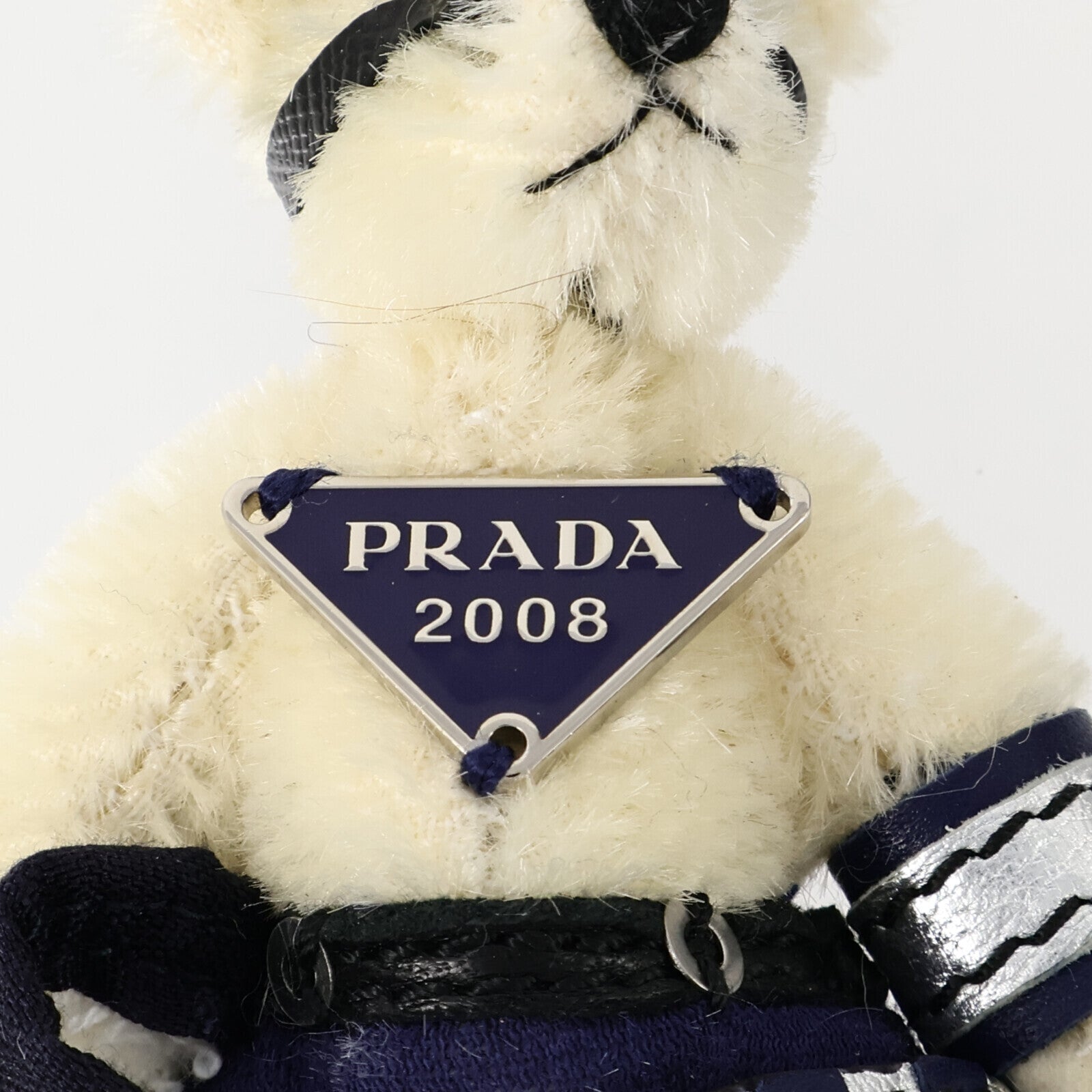 PRADA Mohair/牛皮皮革Bear Trick(2008)Charm掛飾