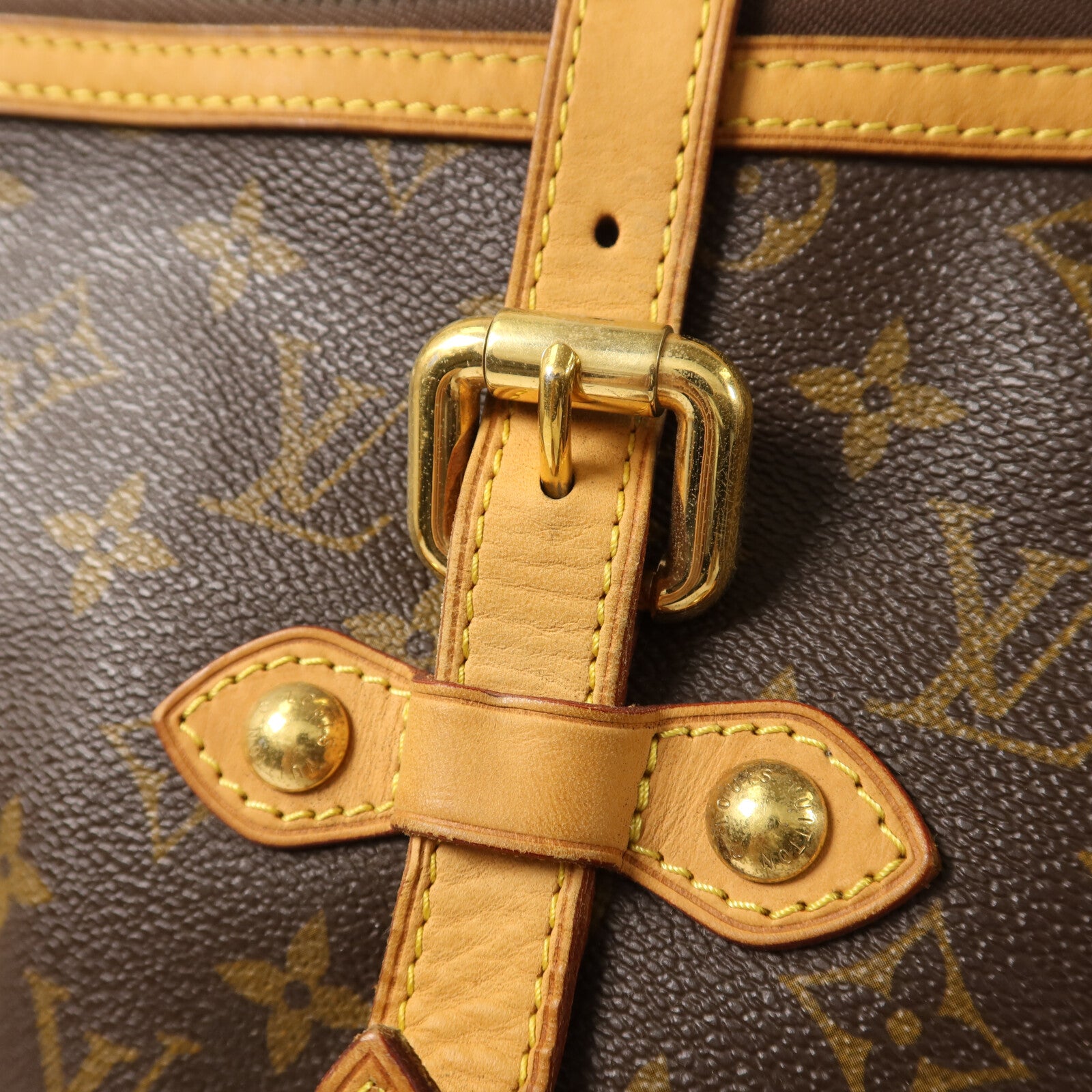 LOUIS VUITTON Monogram Palermo GM金扣手挽肩背兩用袋