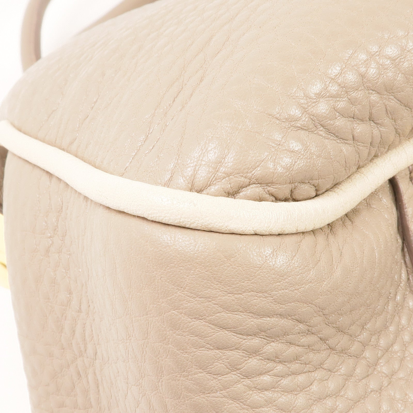 Miu Miu 牛皮皮革2 Way Shoulder金扣手挽肩背兩用袋