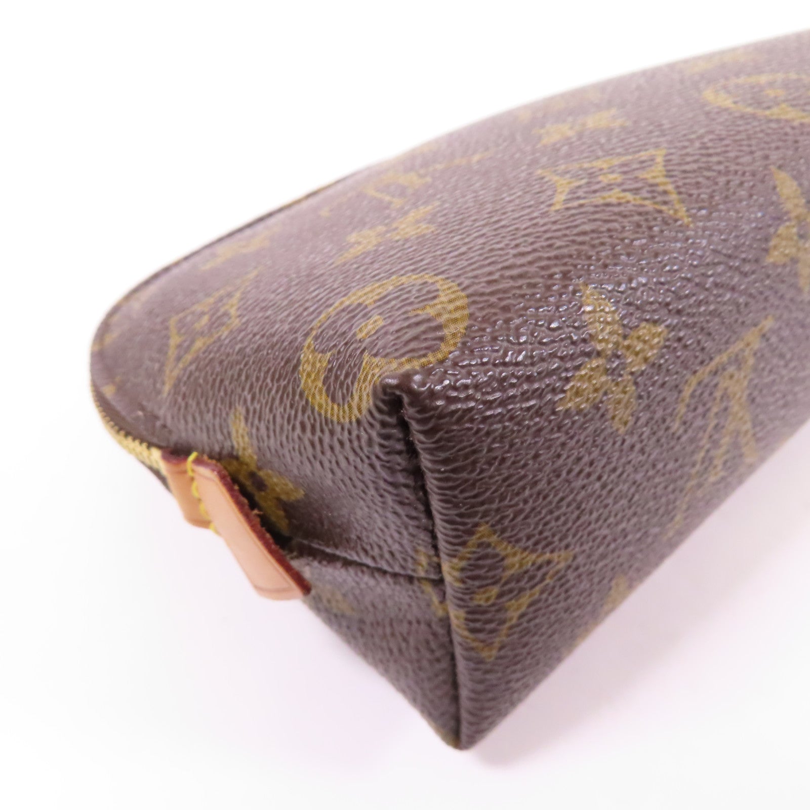 LOUIS VUITTON Monogram Cosmetic Pouch PM手拿包棕色