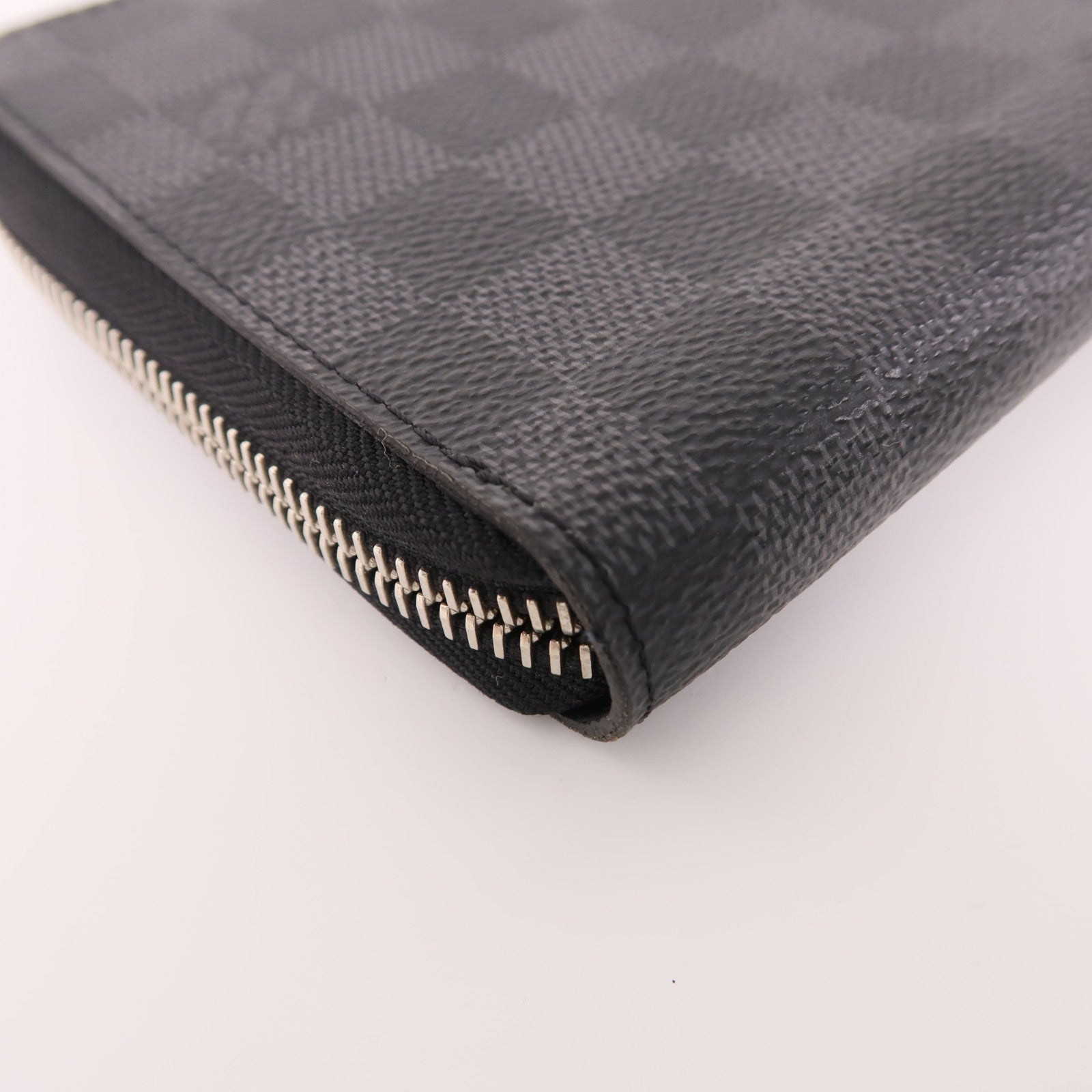 LOUIS VUITTON Damier Graphite Zippy Organizer Wallet銀扣長錢包