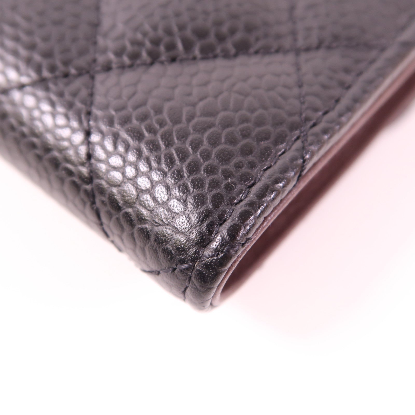 CHANEL 牛皮皮革Wallet銀扣錢包