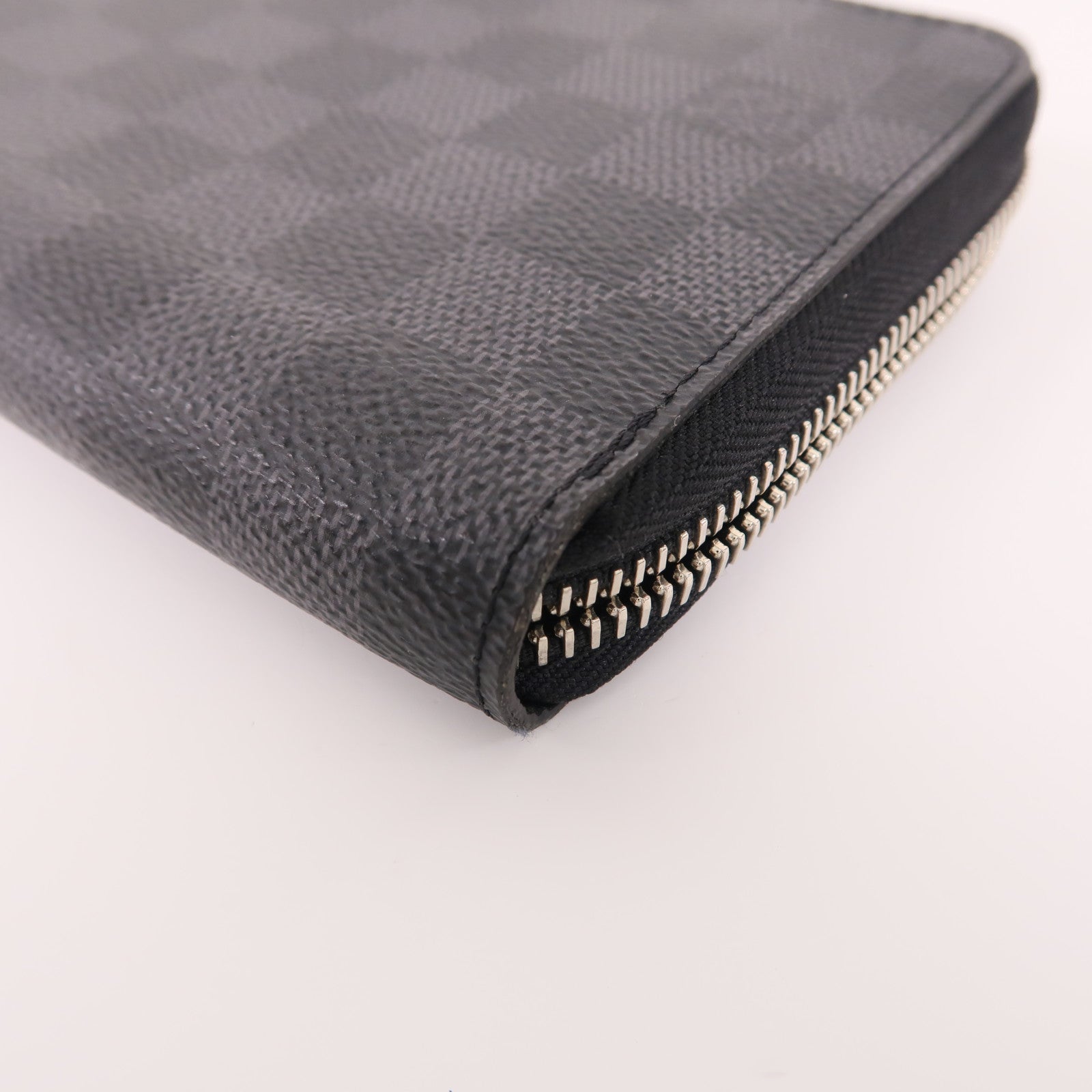 LOUIS VUITTON Damier Graphite Zippy Organizer Wallet銀扣長錢包