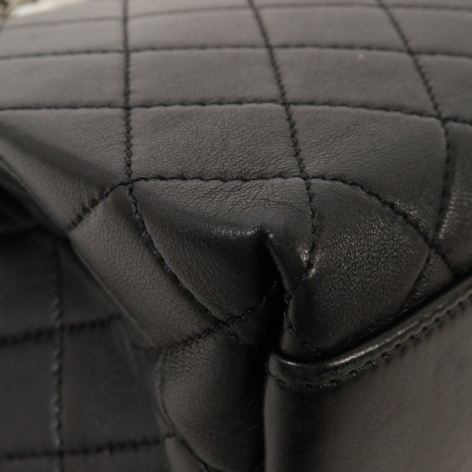 CHANEL 羊皮皮革Top Handle Flap鏈帶手挽肩背兩用袋