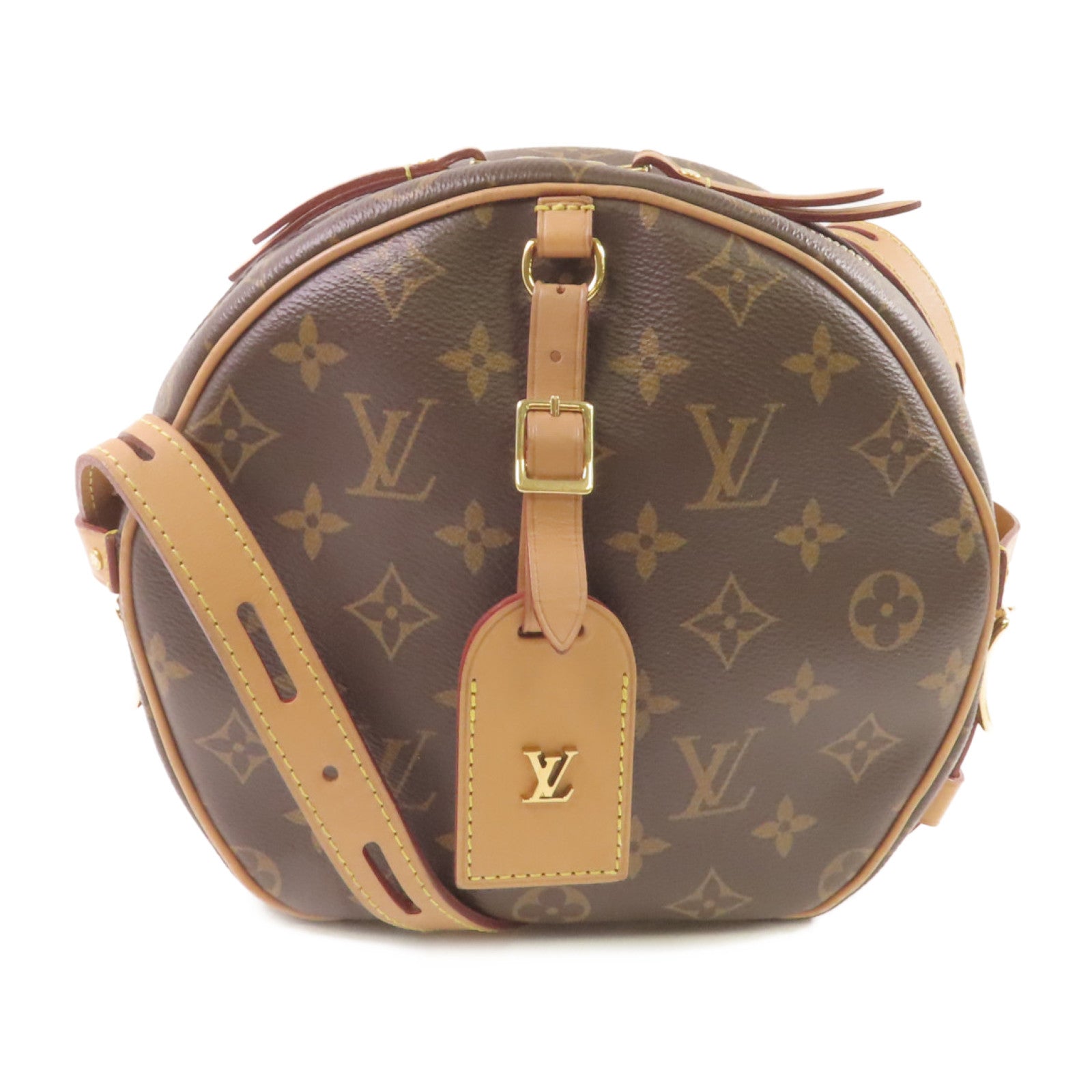 LOUIS VUITTON 【激減優惠】Monogram Boite Chapeau Souple MM Shoulder Bag金扣肩背袋啡色