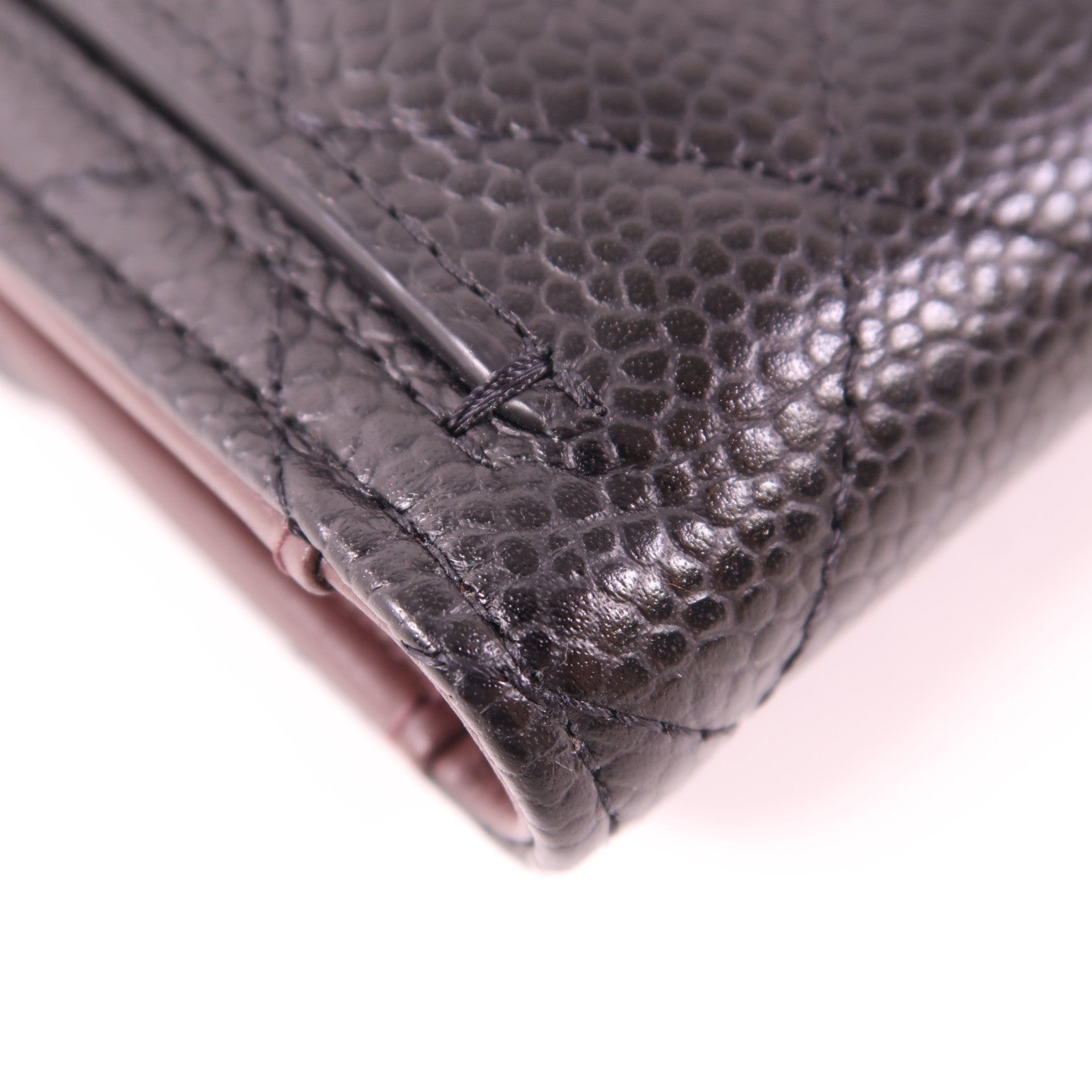 CHANEL 牛皮皮革Wallet銀扣錢包