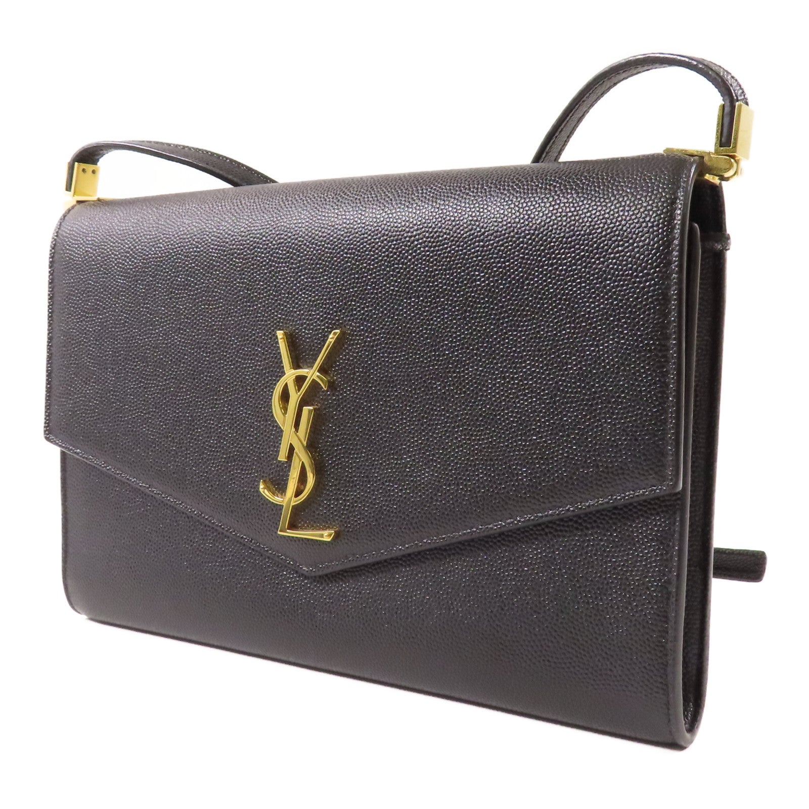 YVES SAINT LAURENT 牛皮皮革Shoulder Bag金扣肩背袋